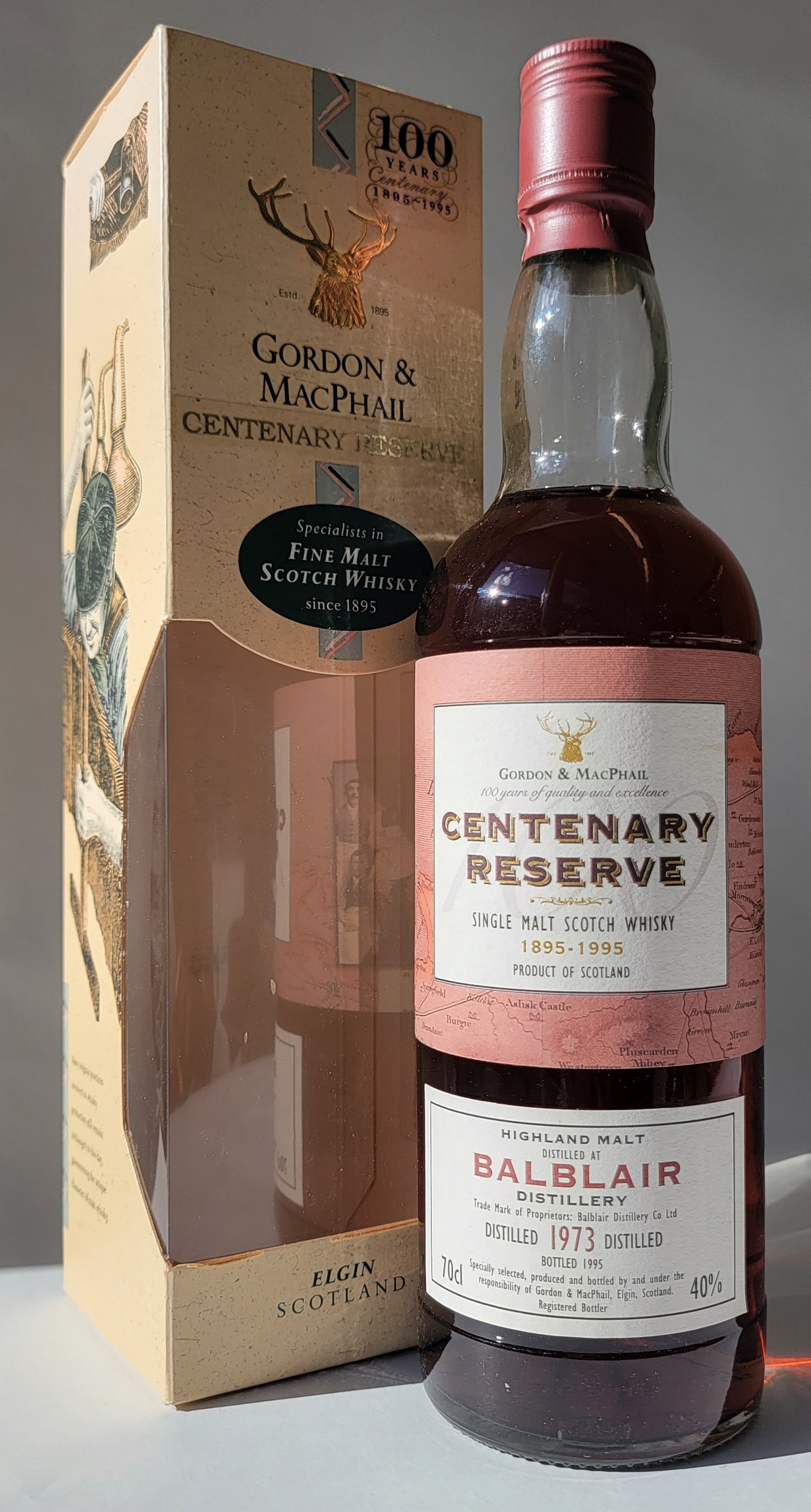 Gordon & MacPhail 'Centenary Reserve' Balblair 1973 22 Years Old