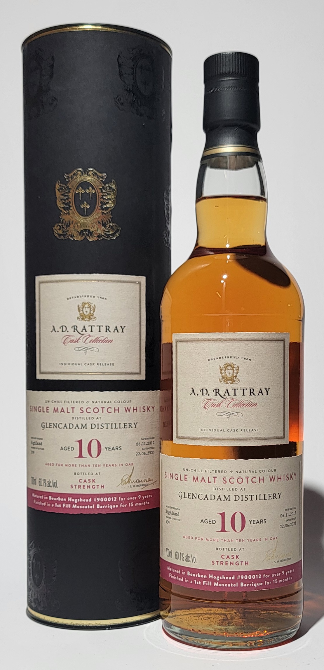 A.D. Rattray 'Cask Collection' Glencadam 2012 10 Years Old