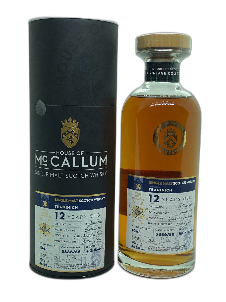 House of McCallum Teaninich 2006 12 Years Old Cotes de Nuits
