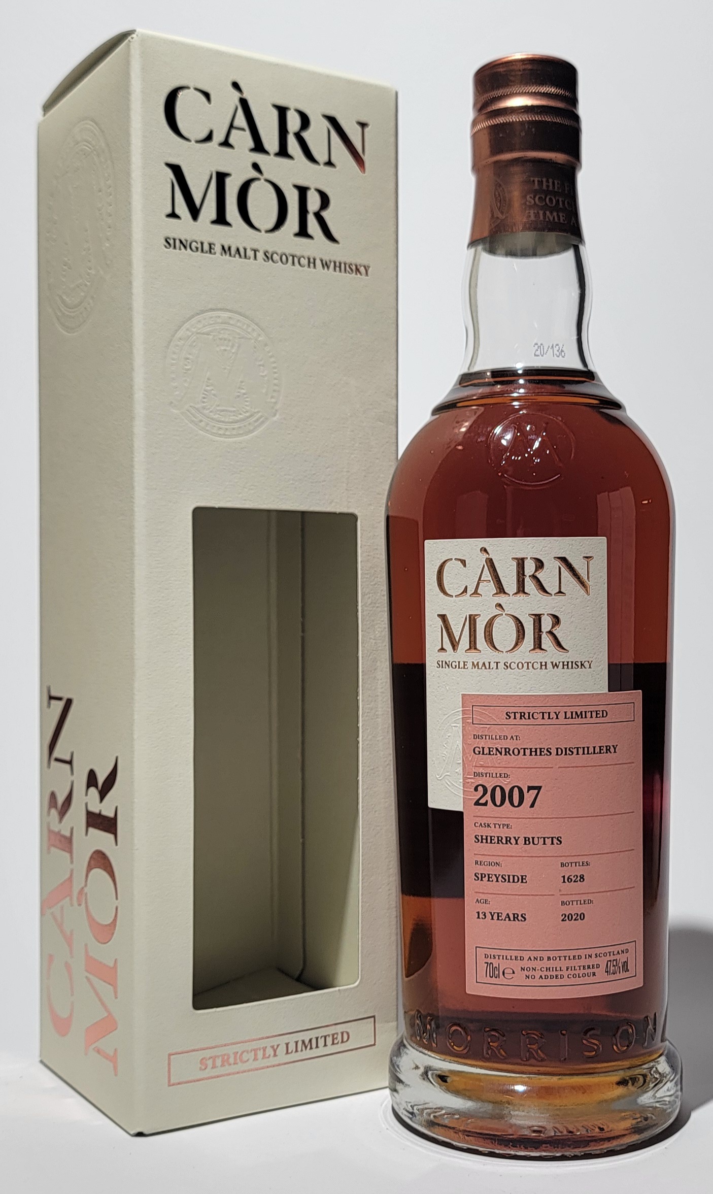 Carn Mor 'Strictly Limited' Glenrothes 2007 13 Years Old