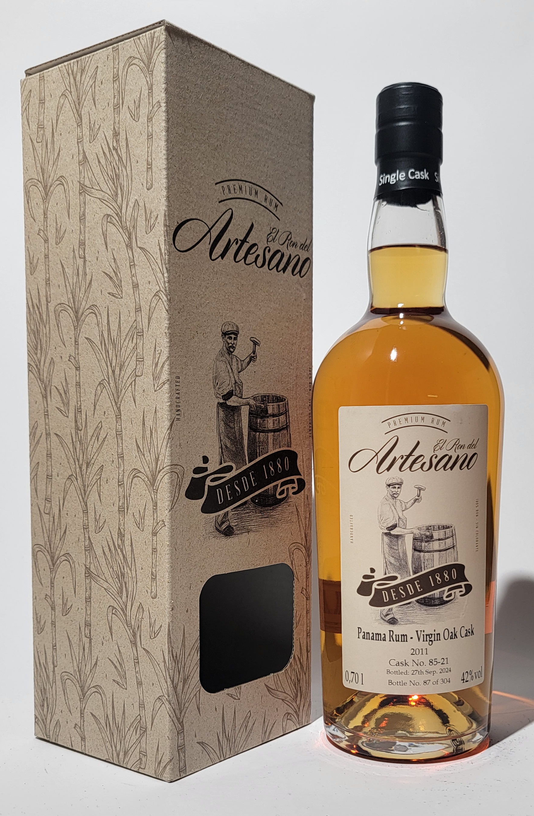 El Ron del Artesano 13 Years Old - Virgin Oak Cask 2011