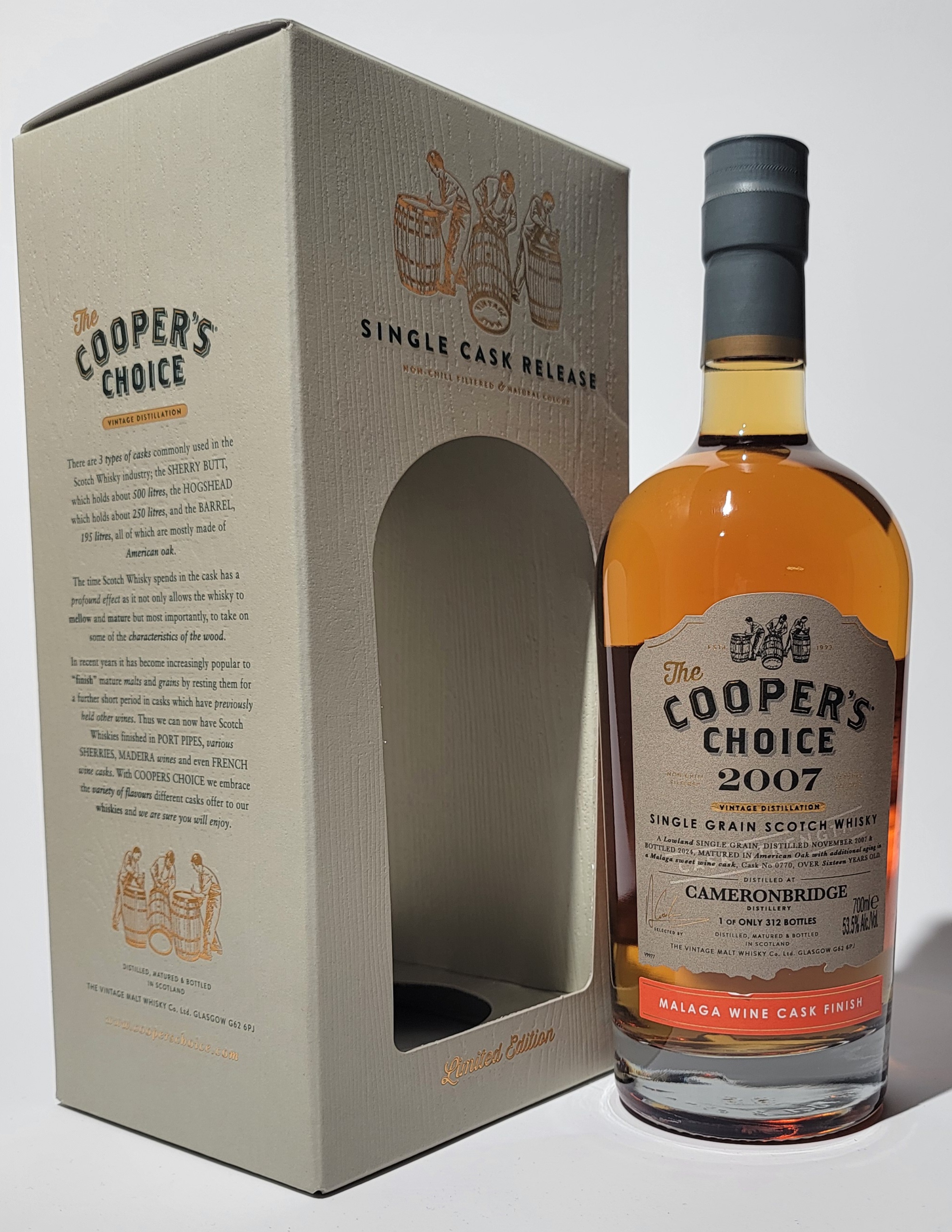 The Cooper's Choice Cameronbridge 2007 16 Years Old