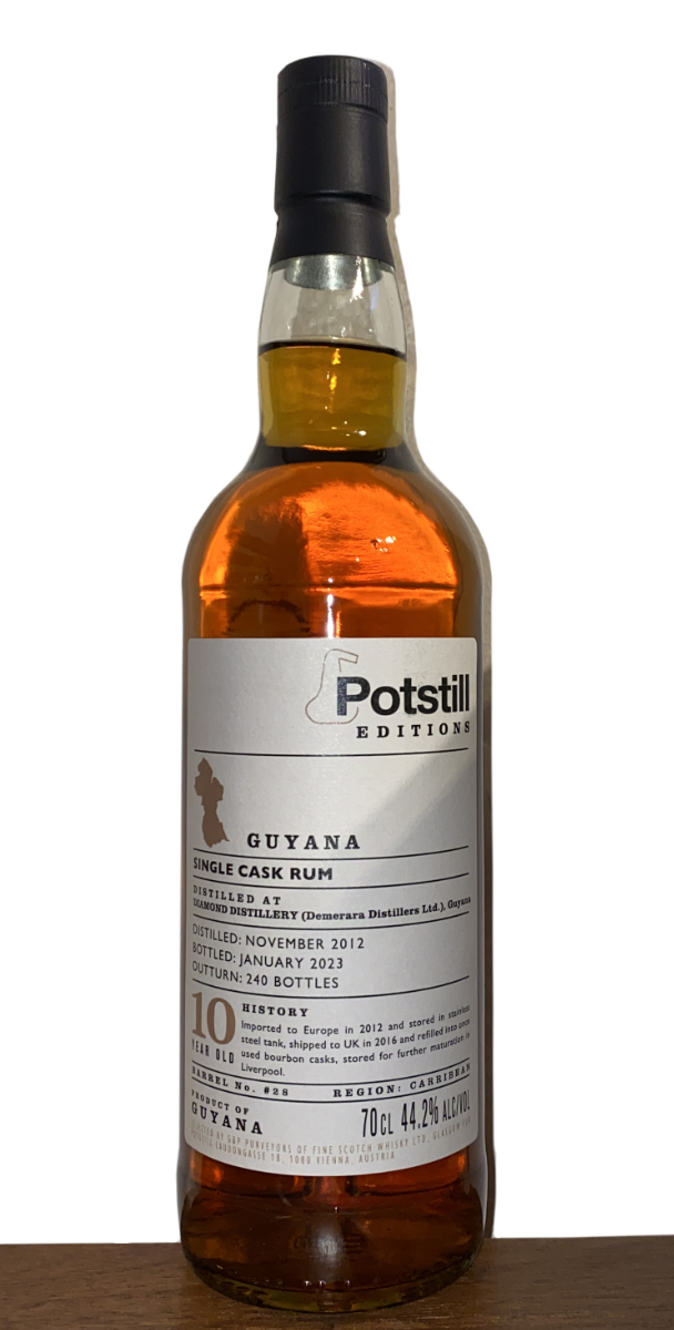 Guyana 2012 10y Single Cask Rum - Potstill Edition