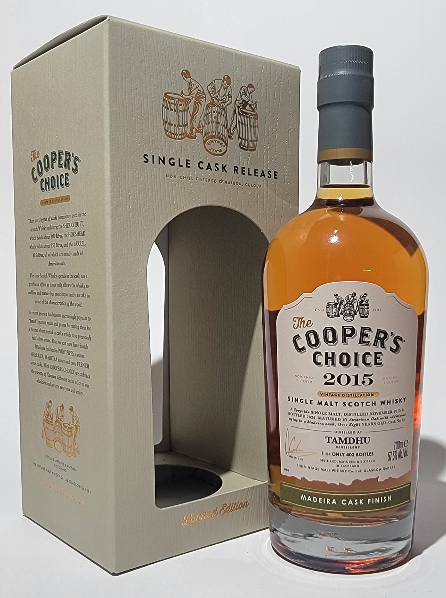 The Cooper's Choice Tamdhu 2015 8 Years Old