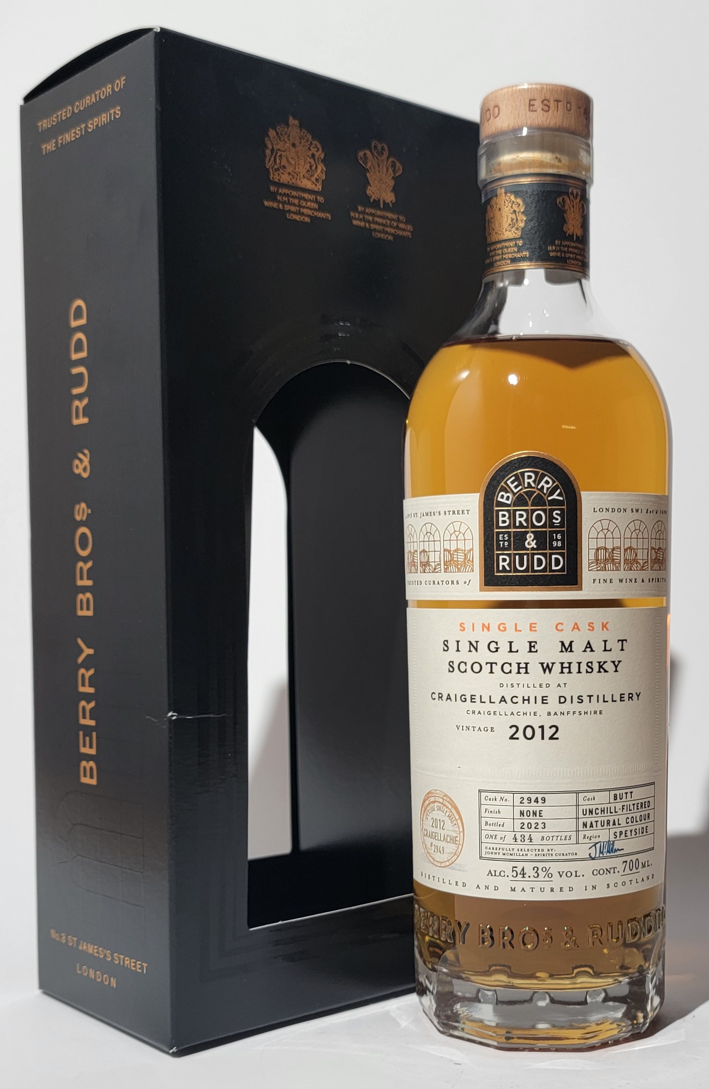 Berry Bros. & Rudd Craigellachie 2012 11 Years Old