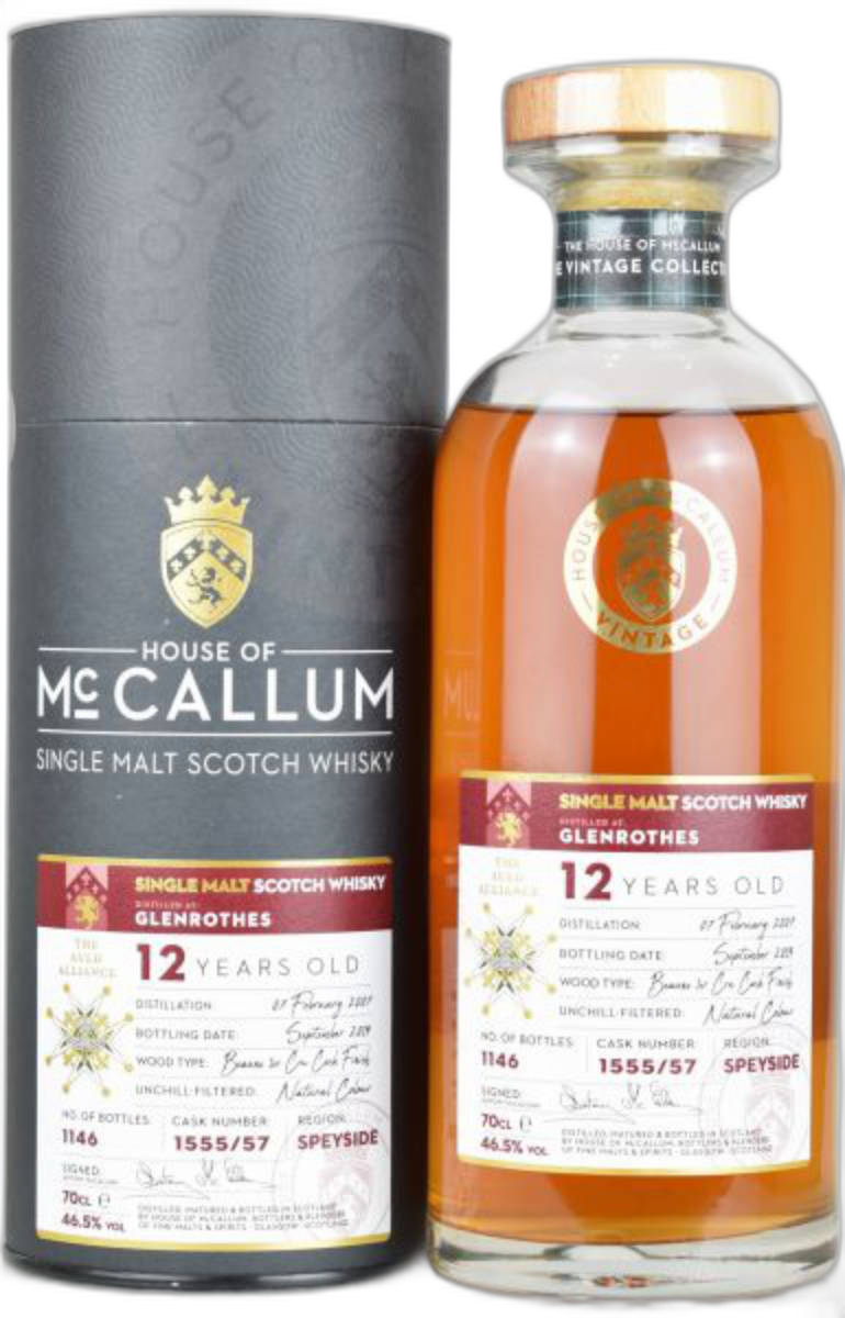 House of McCallum Glenrothes 12 Years Old Beaune 1er Cru