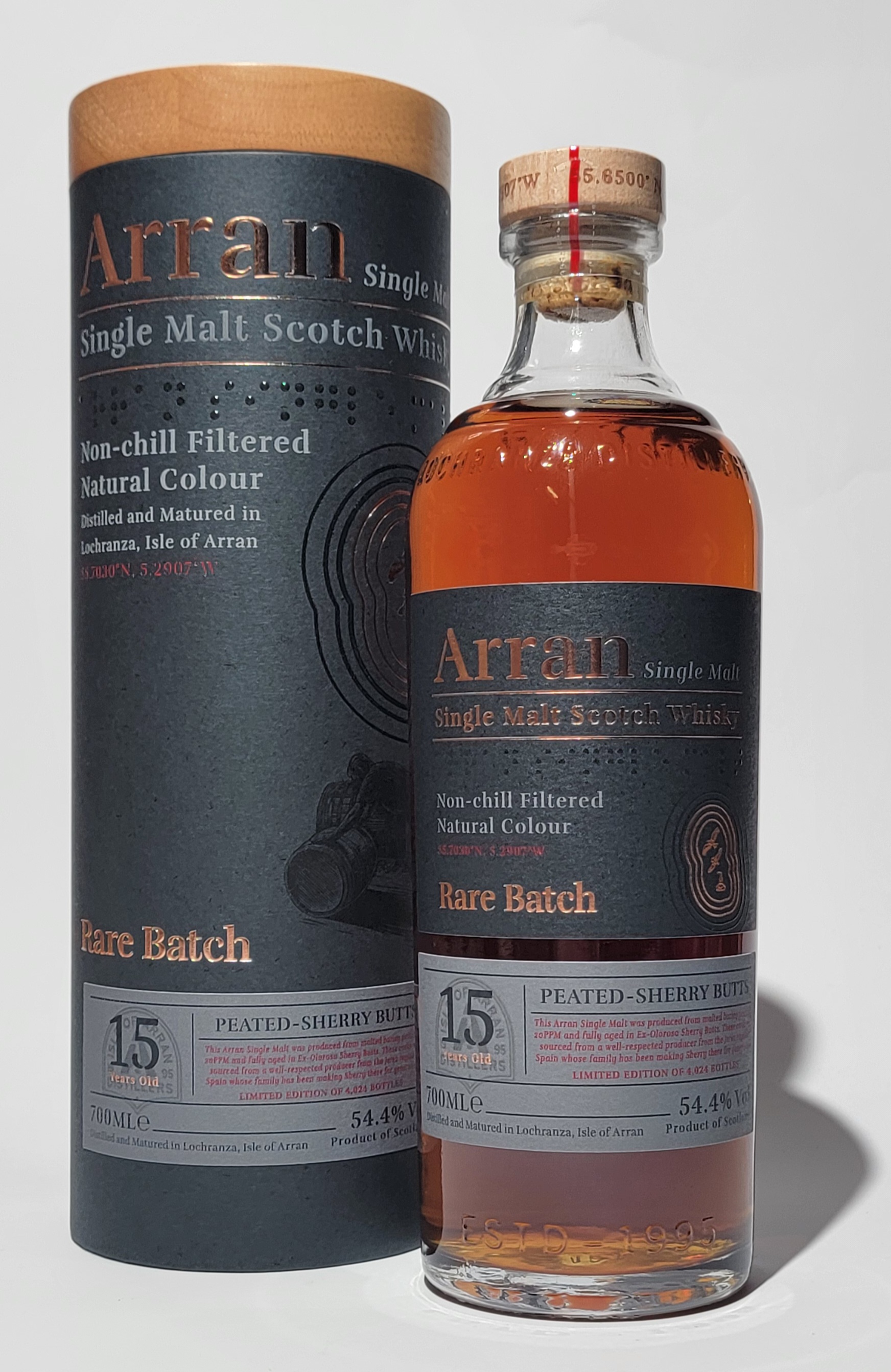 Arran 'Rare Batch' 15 Years Old - Peated Sherry Butts Arran 'Rare Batch' 15 Years Old - Peated Sherry Butts