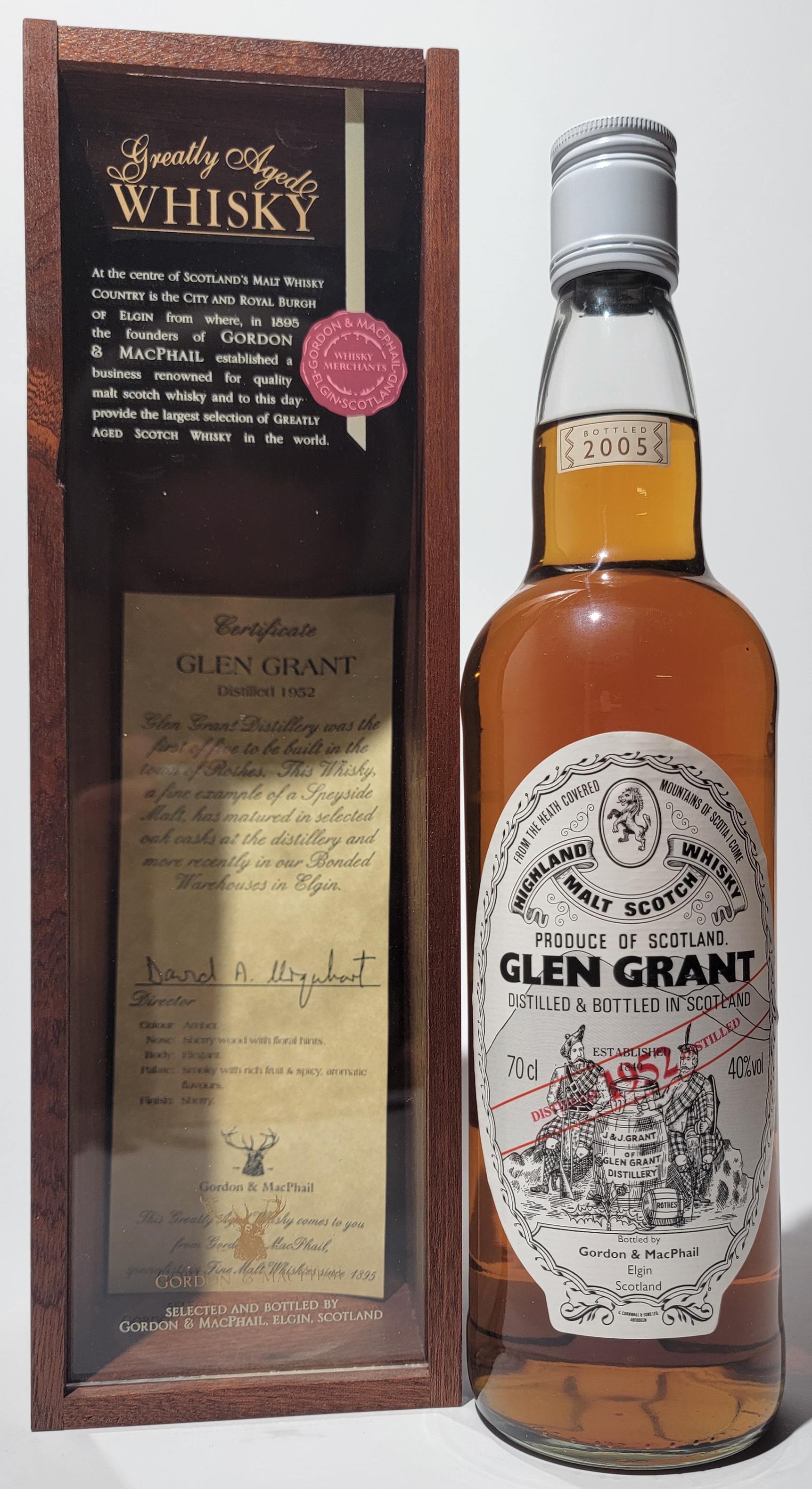 Gordon & MacPhail Glen Grant 1952 53 Years Old