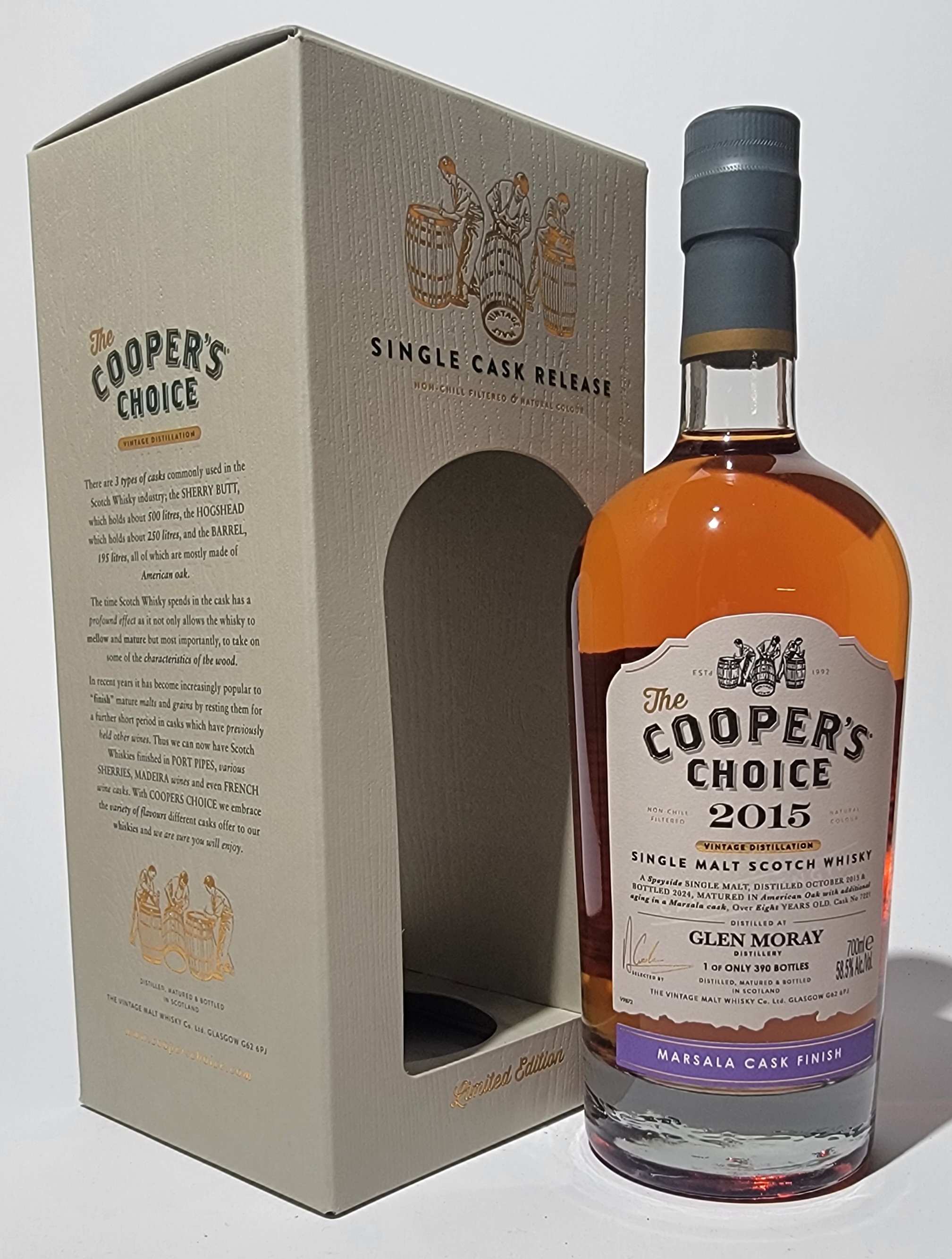 The Cooper's Choice Glen Moray 2015 8 Years Old