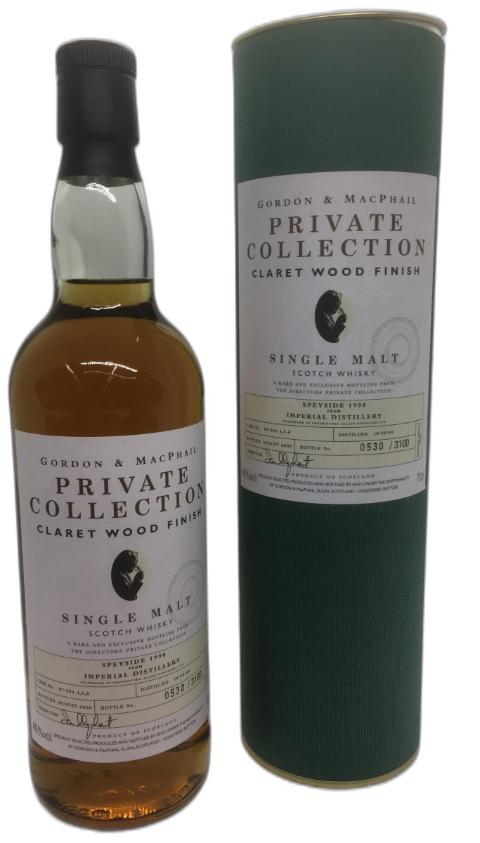 Gordon & MacPhail 'Private Collection' Imperial 1990 10 Years Old - Calvados Wood Finish