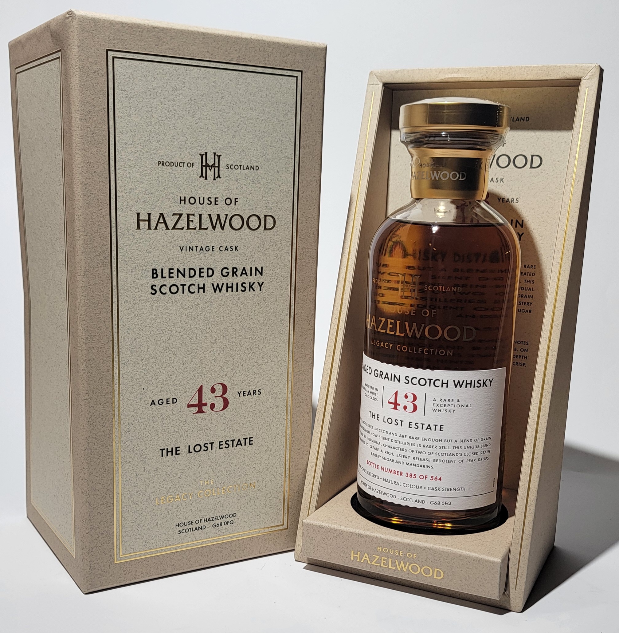 House of Hazelwood 'The Lost Estate' 43 Years Old Blended Grain Whisky