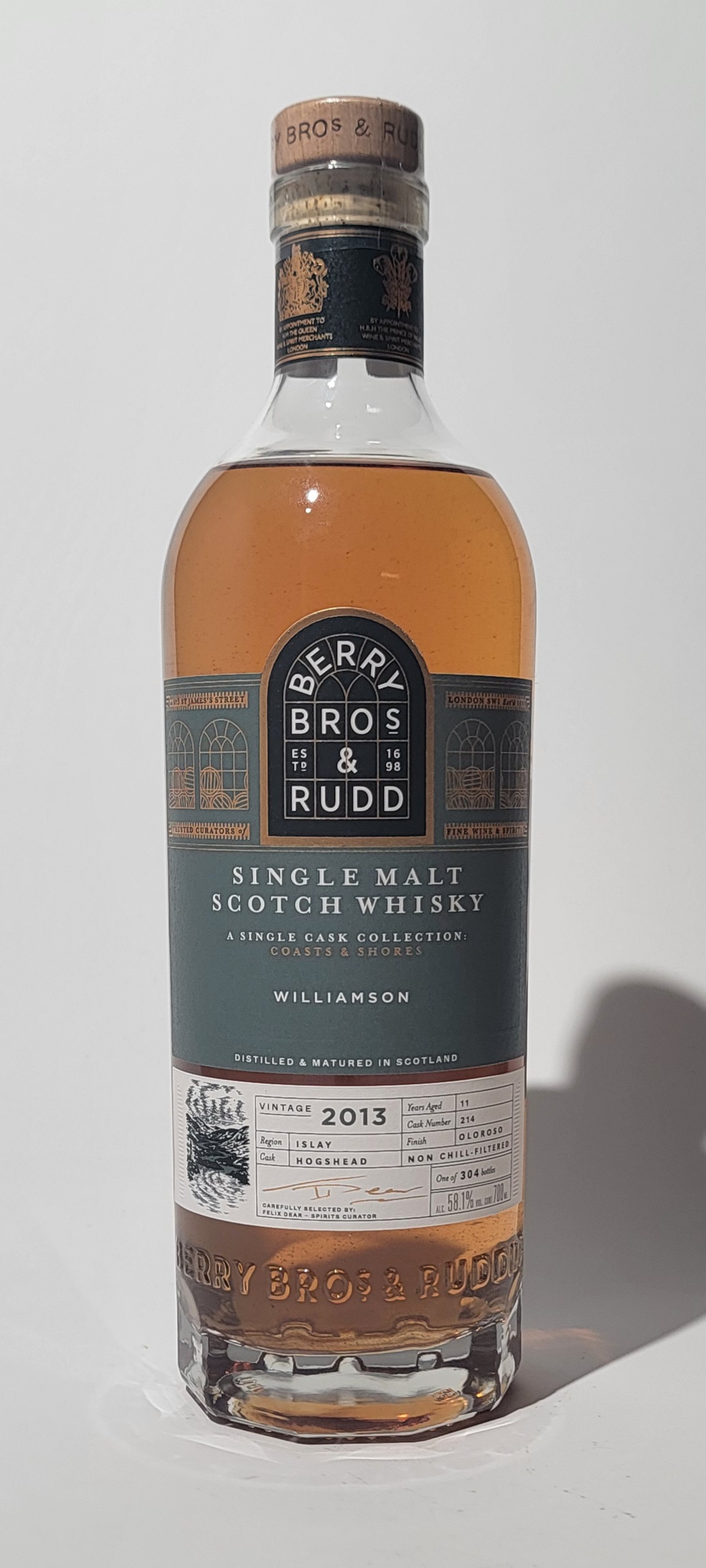 Berry Bros. & Rudd 'Coasts & Shores' Williamson 2013 11 Years Old