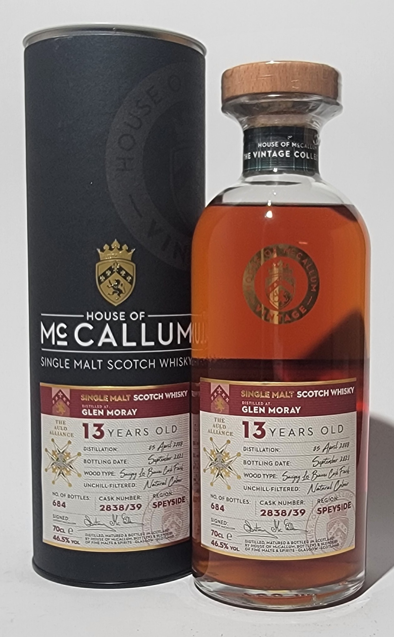 House of McCallum Glen Moray 2008 13 Years Old