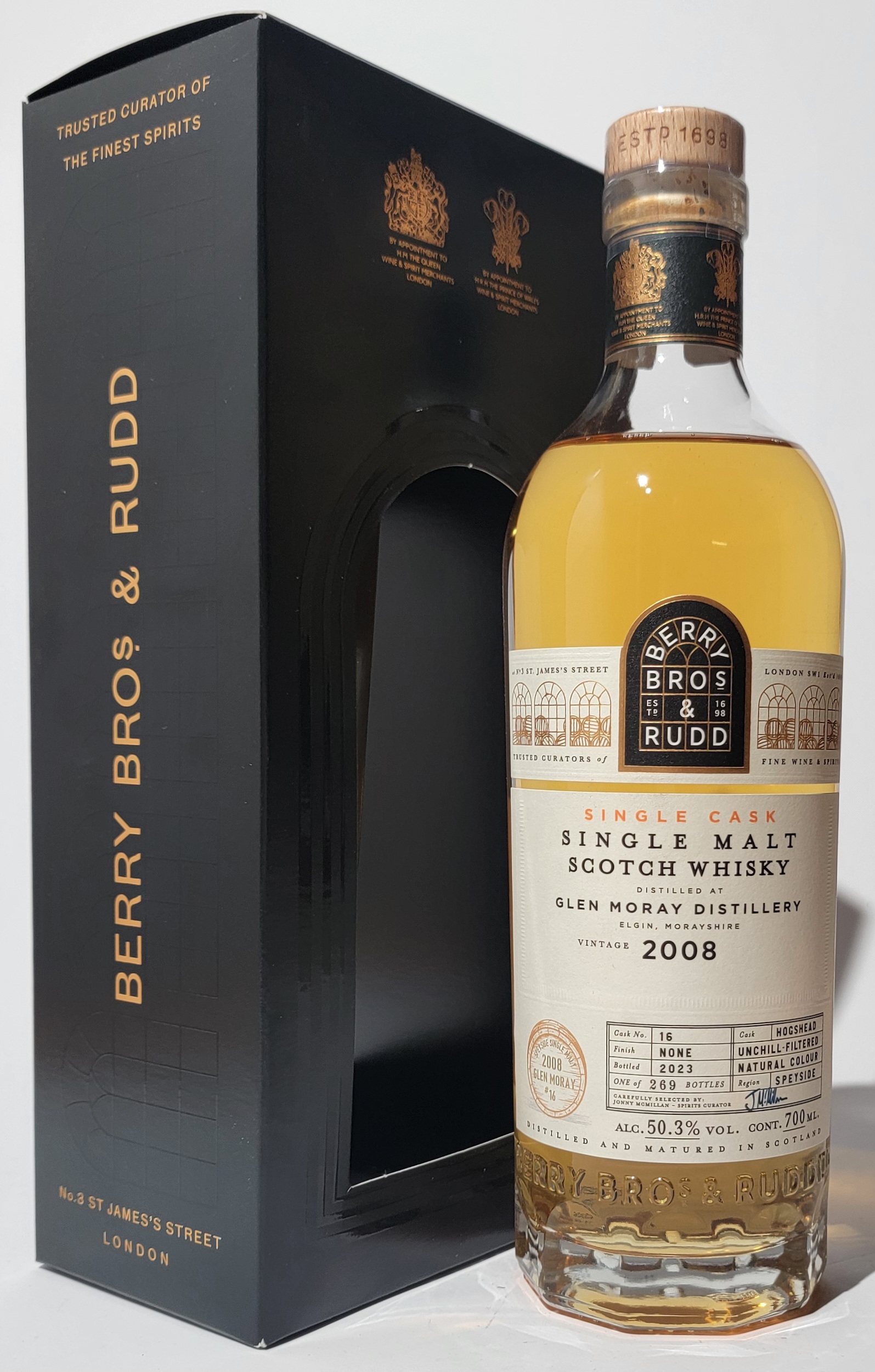 Berry Bros. & Rudd Glen Moray 2008 15 Years Old