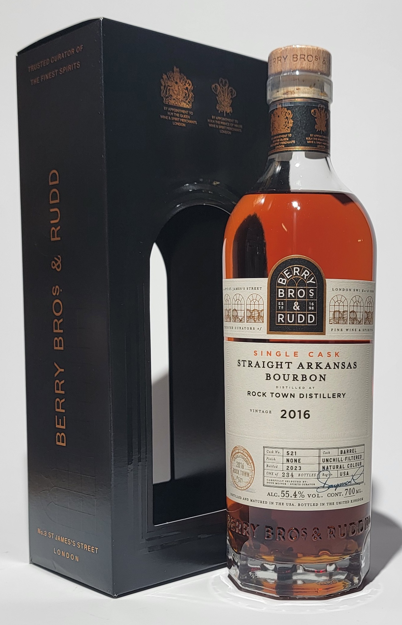 Berry Bros. & Rudd Rock Town 2016 Straight Arkansas Bourbon