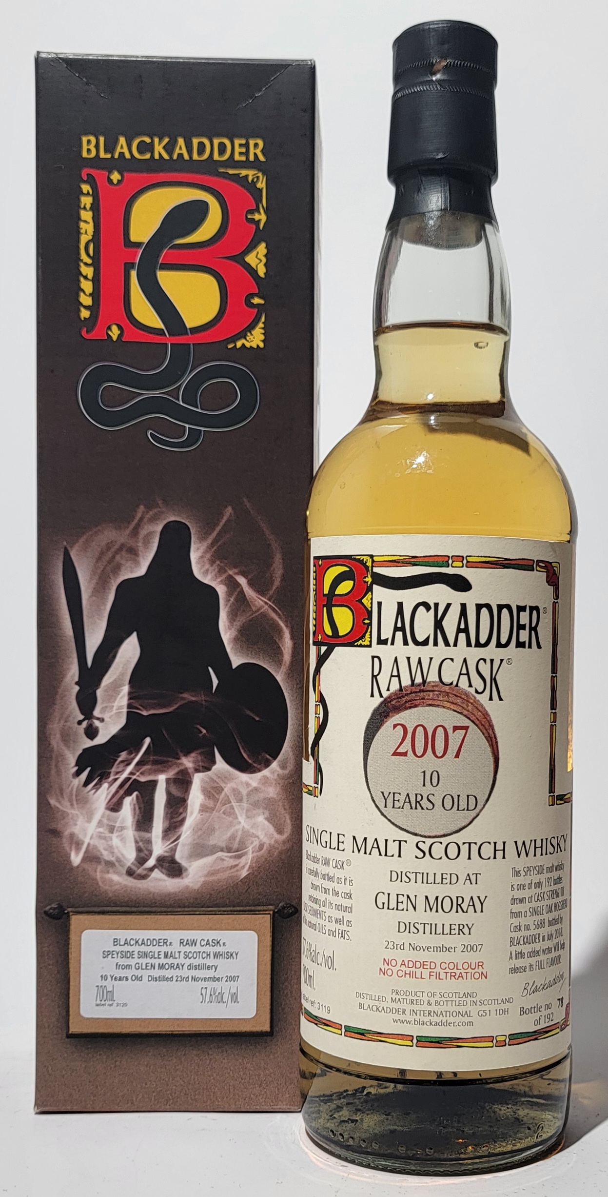 Blackadder Raw Cask Glen Moray 2007 10 Years Old