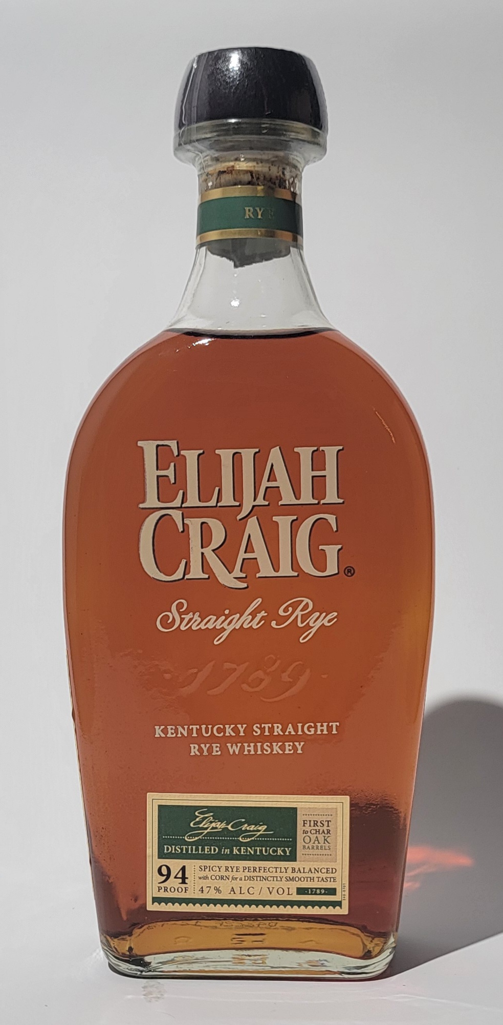 Elijah Craig Kentucky Straight Rye Whiskey