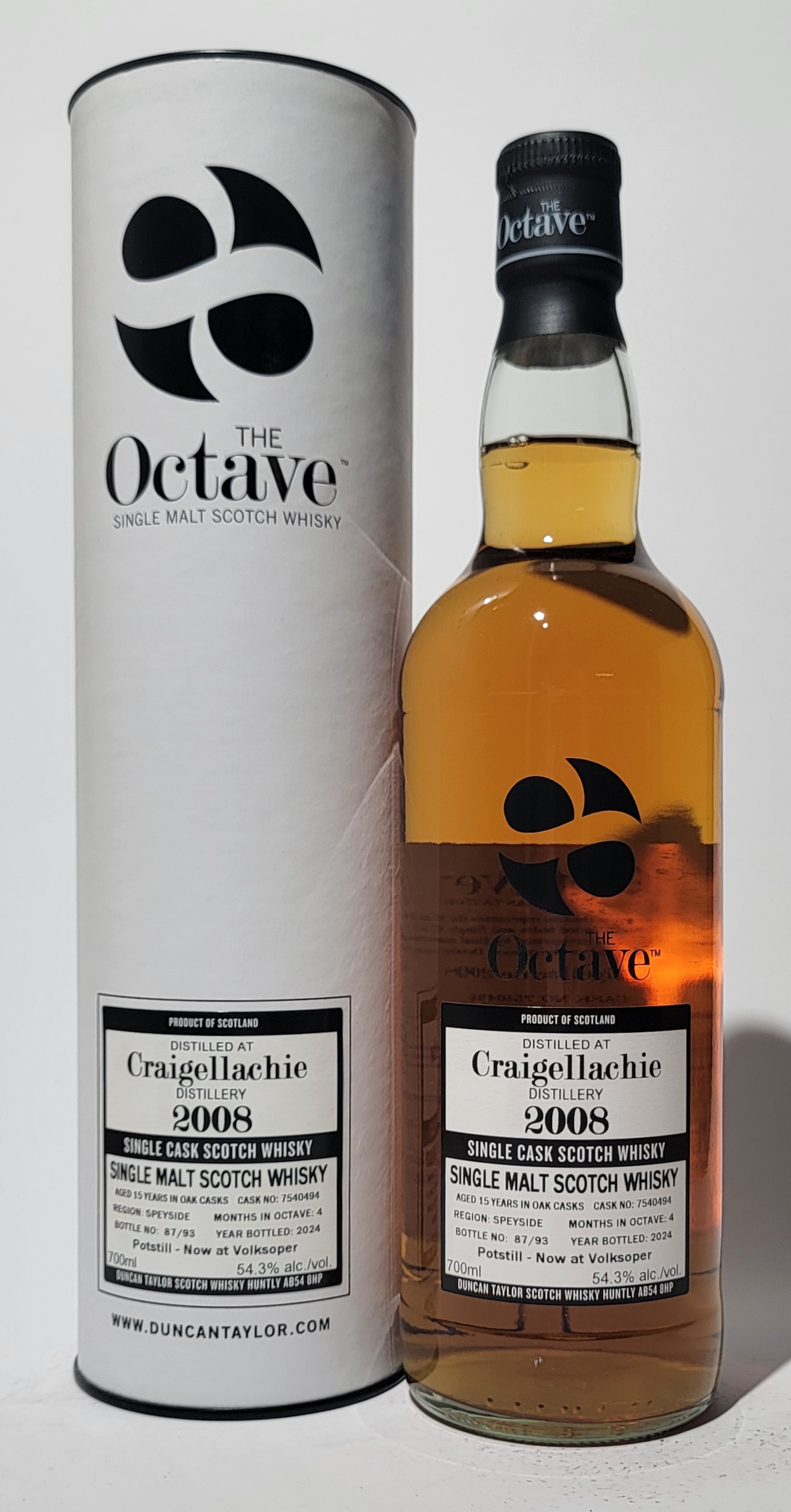 Duncan Taylor 'The Octave' Craigellachie 2008 15 Years Old - Potstill @ Volksoper
