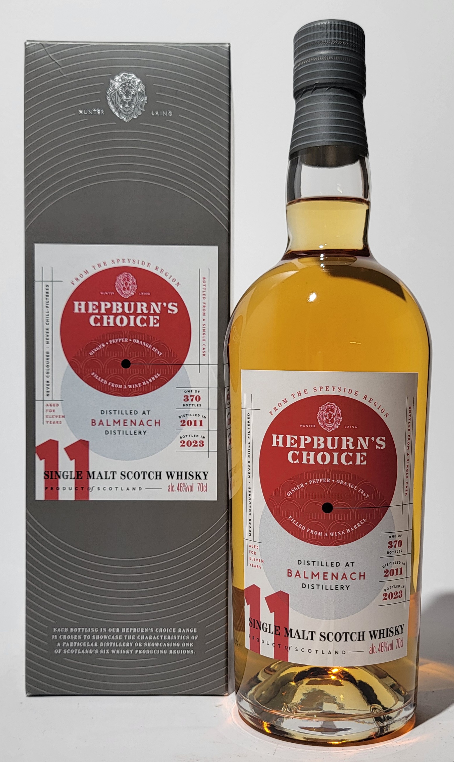Hunter Laing 'Hepburn's Choice' Balmenach 2011 11 Years Old