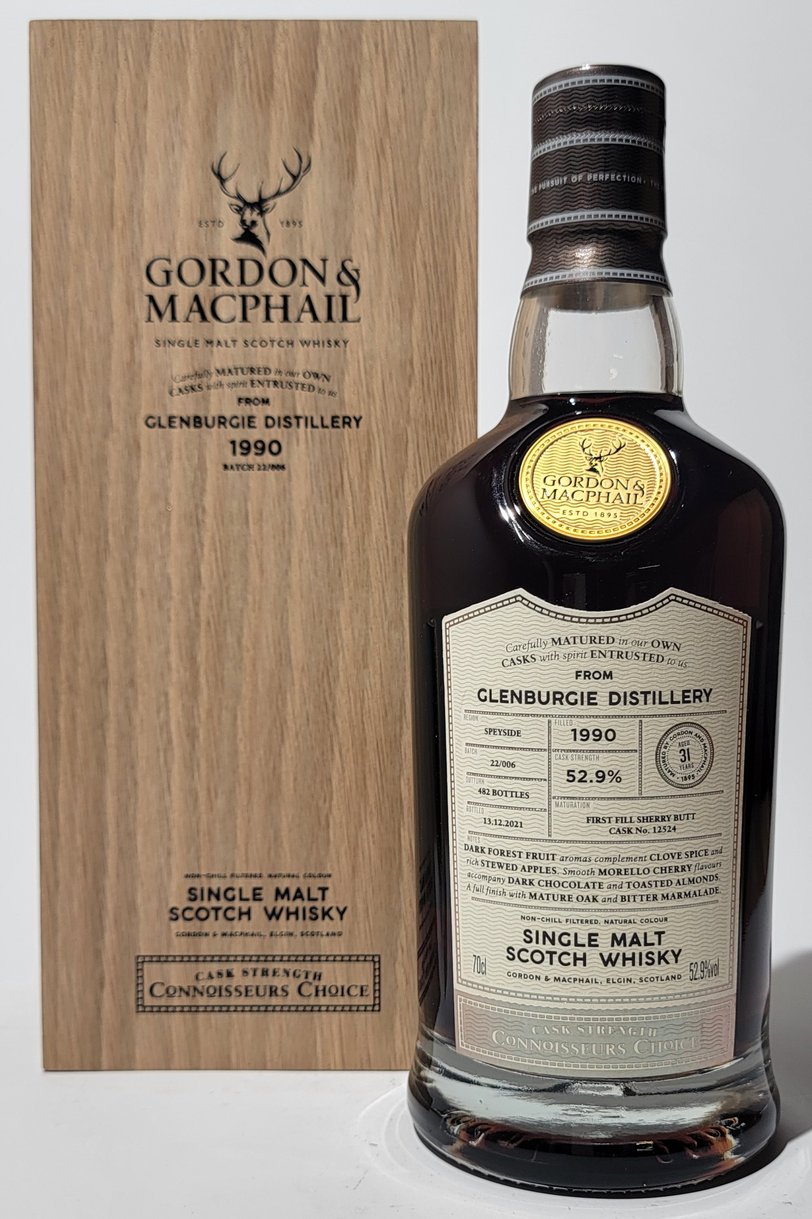 Gordon & MacPhail 'Connoisseurs Choice' Glenburgie 1990 31 Years Old