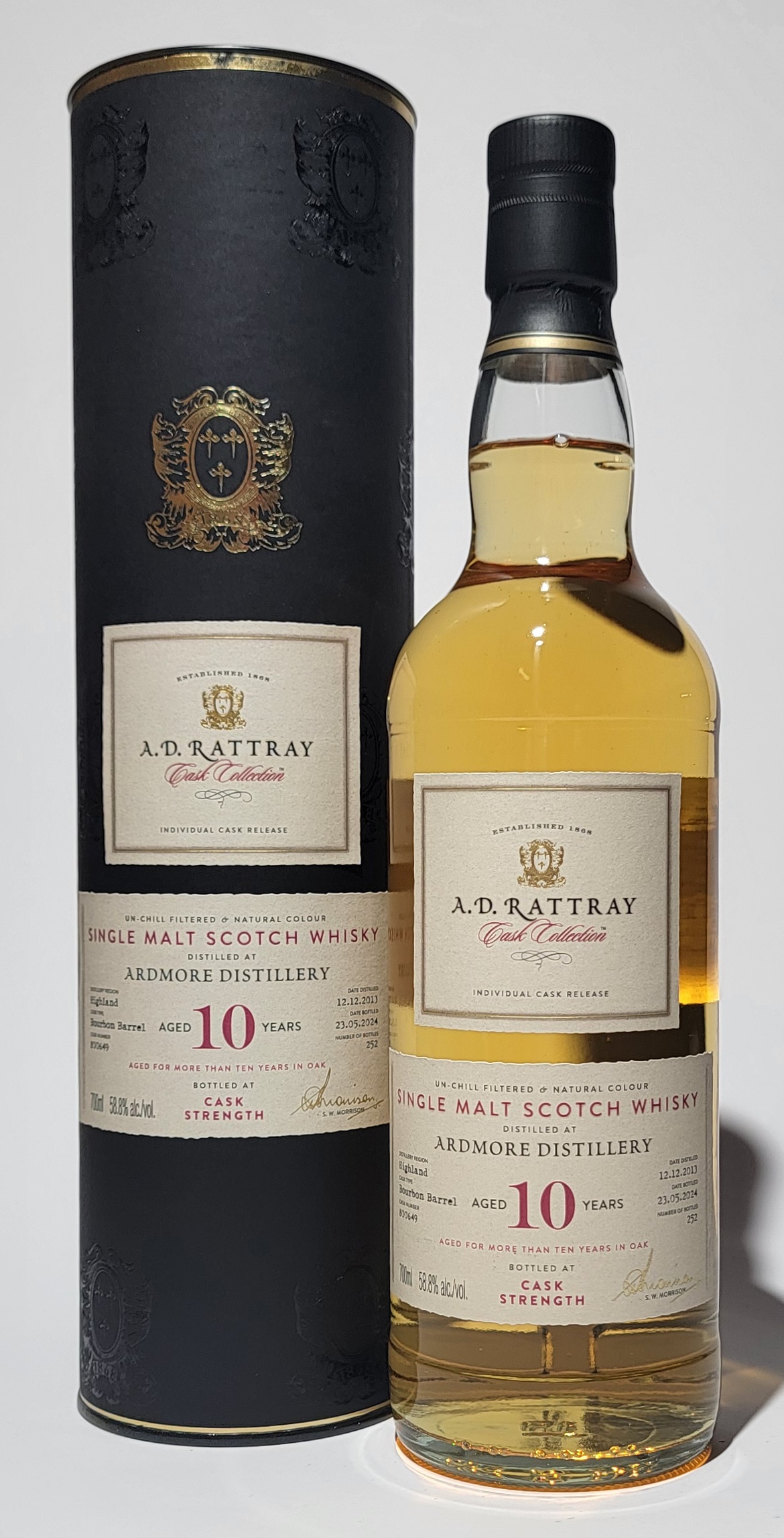 A.D. Rattray 'Cask Collection'  Ardmore 2013 10 Years Old