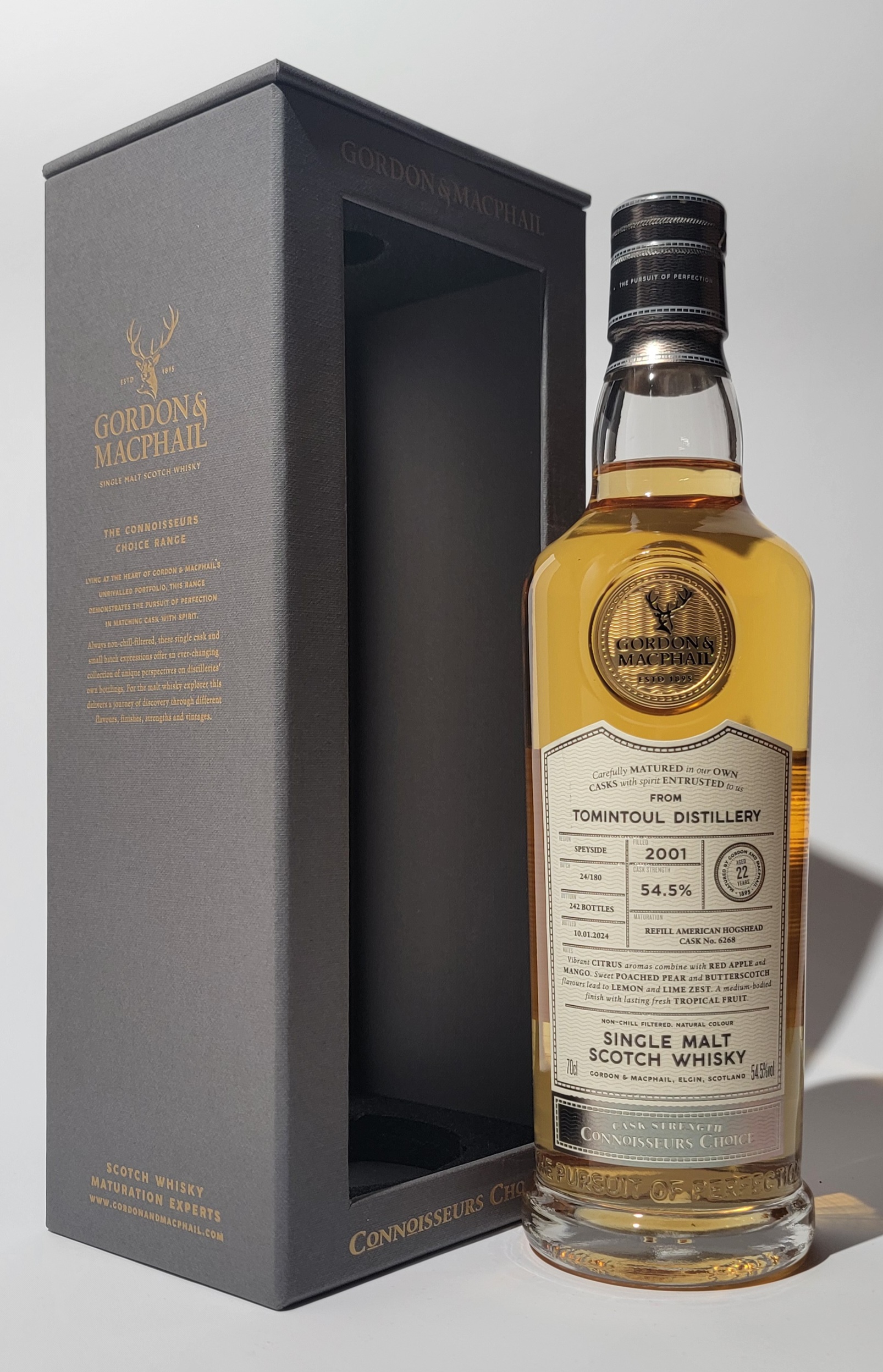 Gordon & MacPhail 'Connoisseurs Choice' Tomintoul 2001 22 Years Old