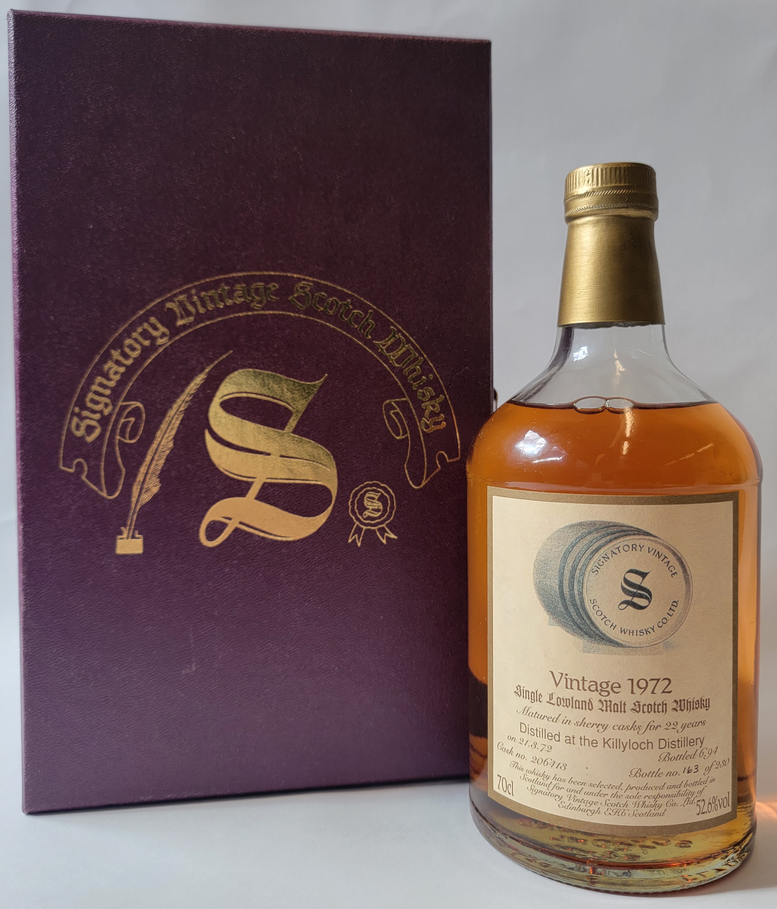 Signatory Vintage Killyloch 1972 22 Years Old 