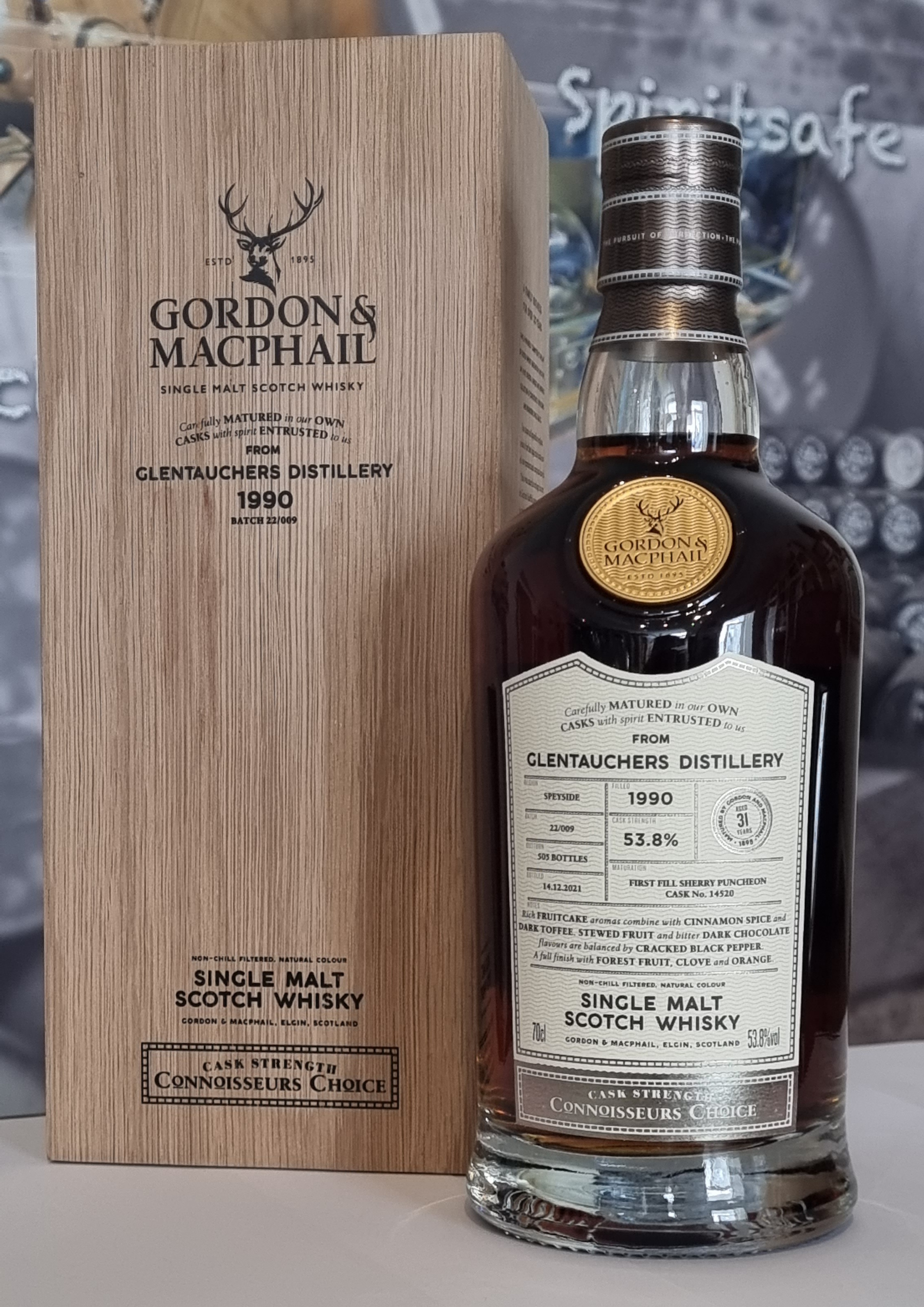 Gordon & MacPhail 'Connoisseurs Choice' Glentauchers 1990 31 Years Old