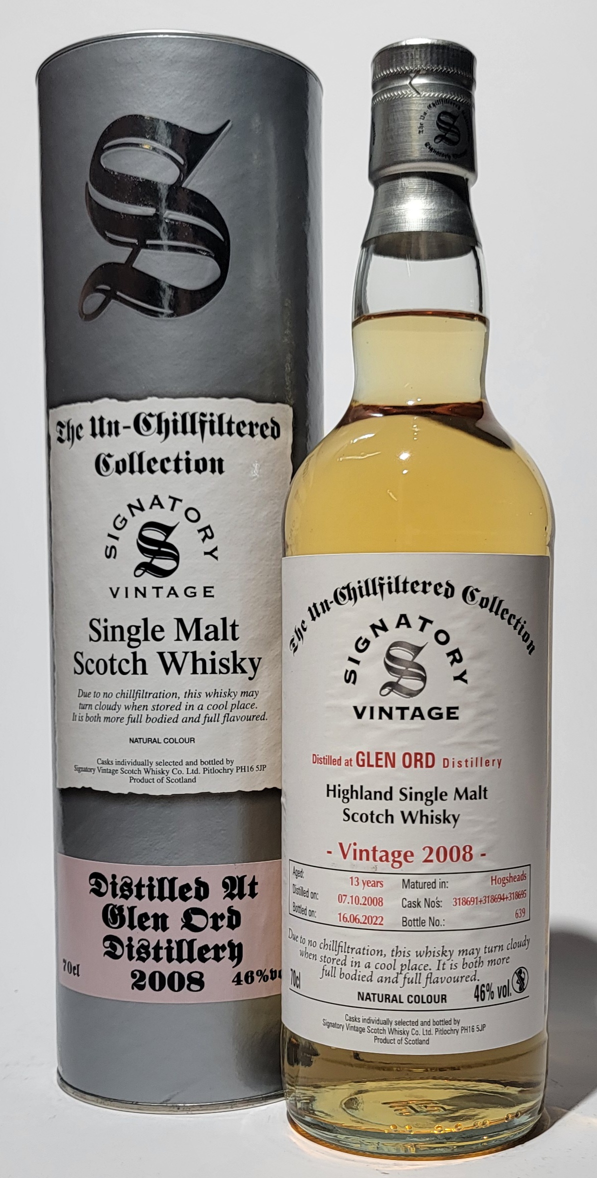 Signatory Vintage Glen Ord 2008 13 Years Old