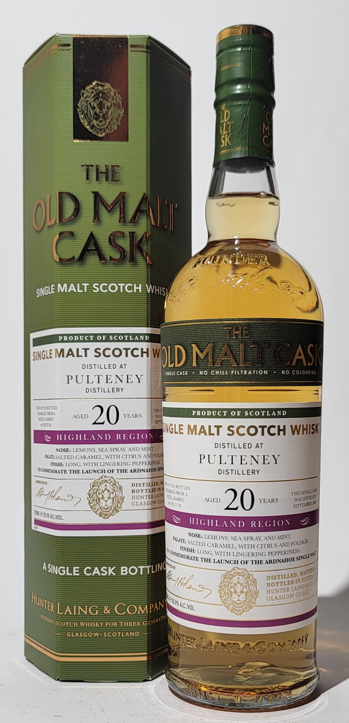 The Old Malt Cask Pulteney 2002 20 Years Old