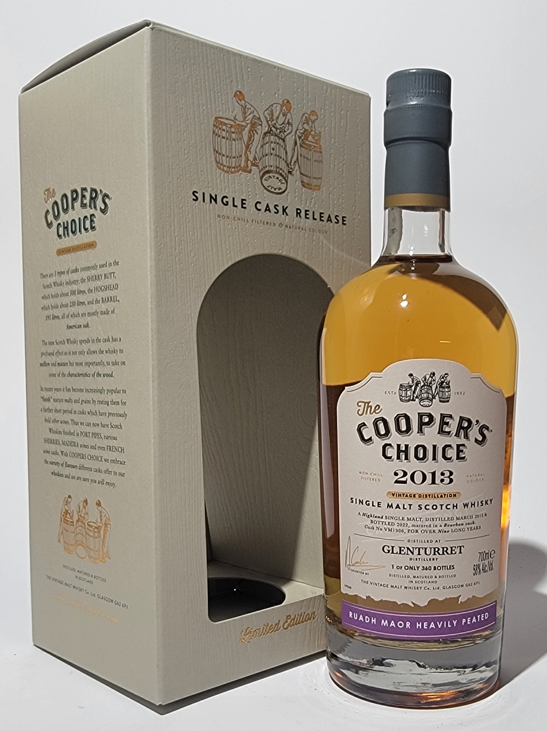 The Cooper's Choice Glenturret 2010 8 Years Old (Heavily Peated)