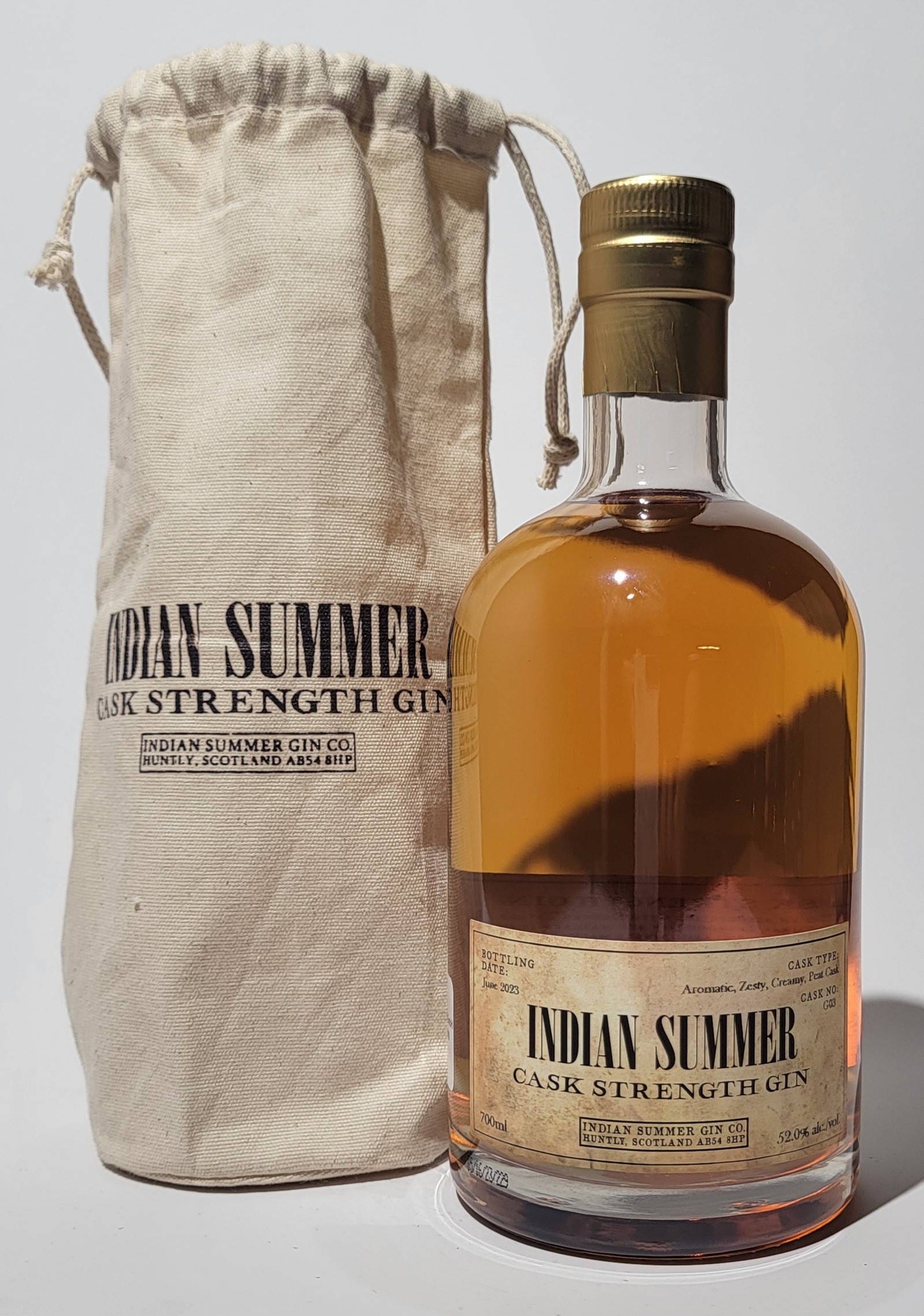 Duncan Taylor Indian Summer Cask Strength Gin Smoky 2018