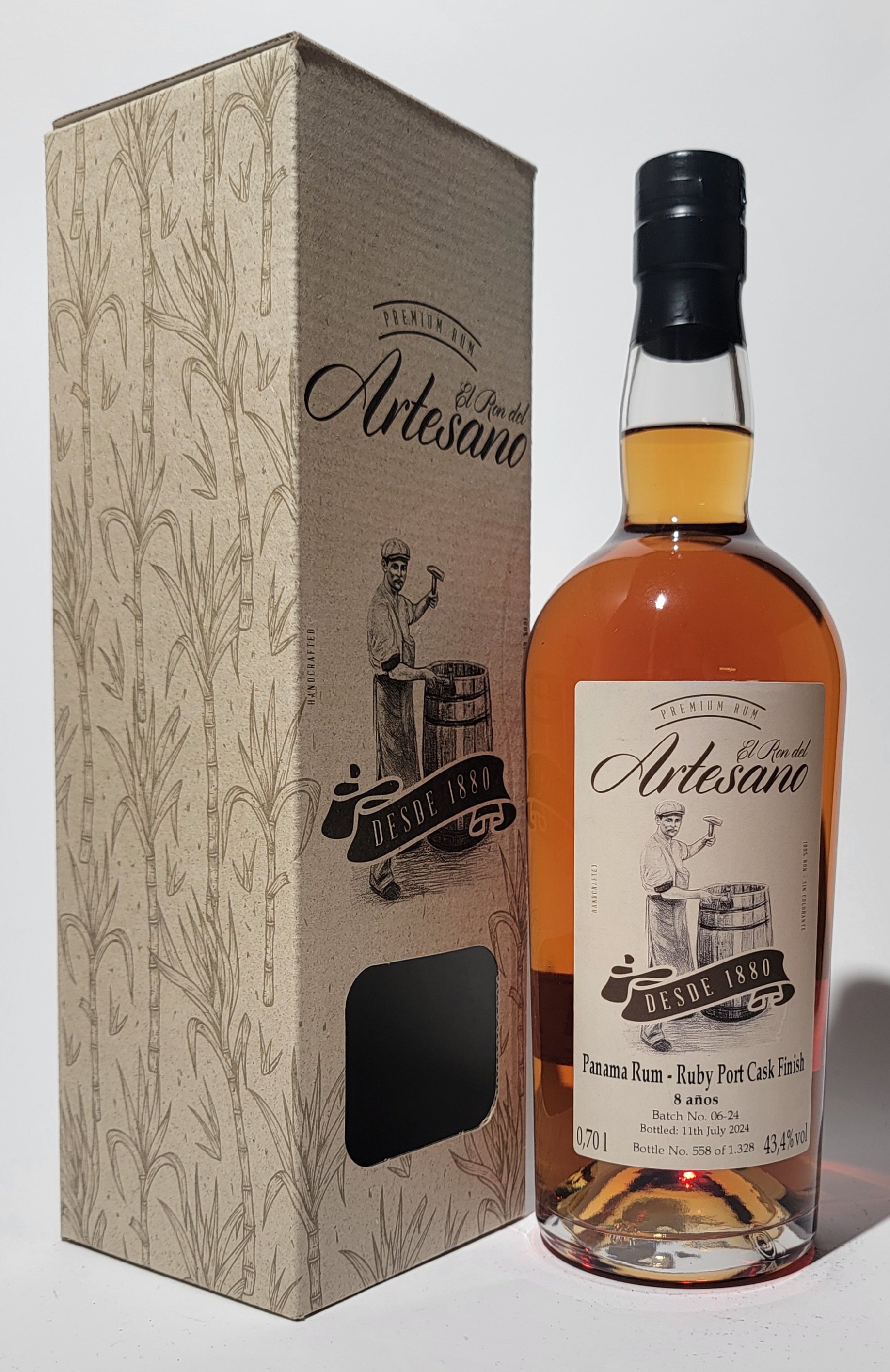 El Ron del Artesano 8 Years Old - Ruby Port Cask Finish