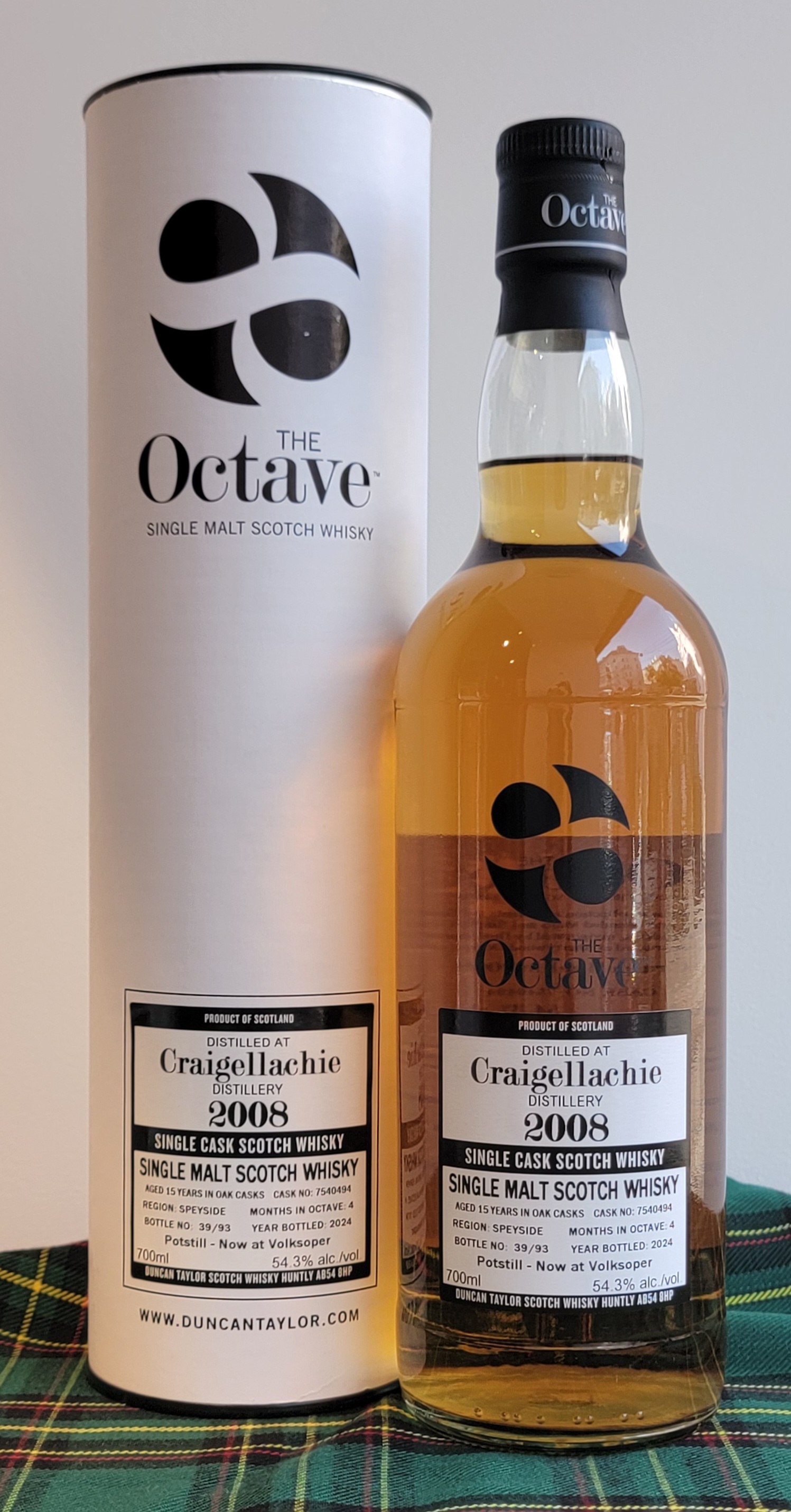 Duncan Taylor 'The Octave' Craigellachie 2008 15 Years Old - Potstill @ Volksoper