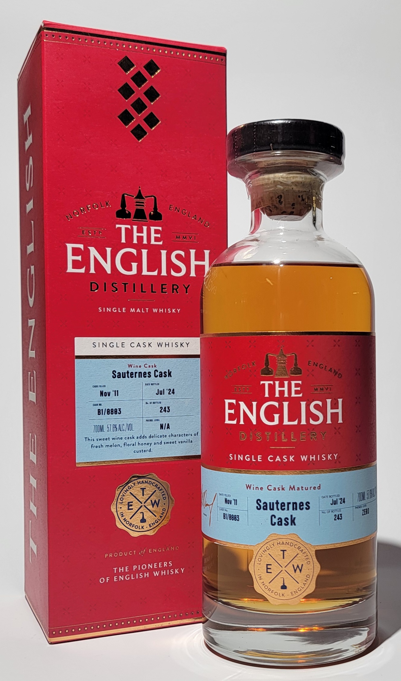 The English Single Sauternes Finish