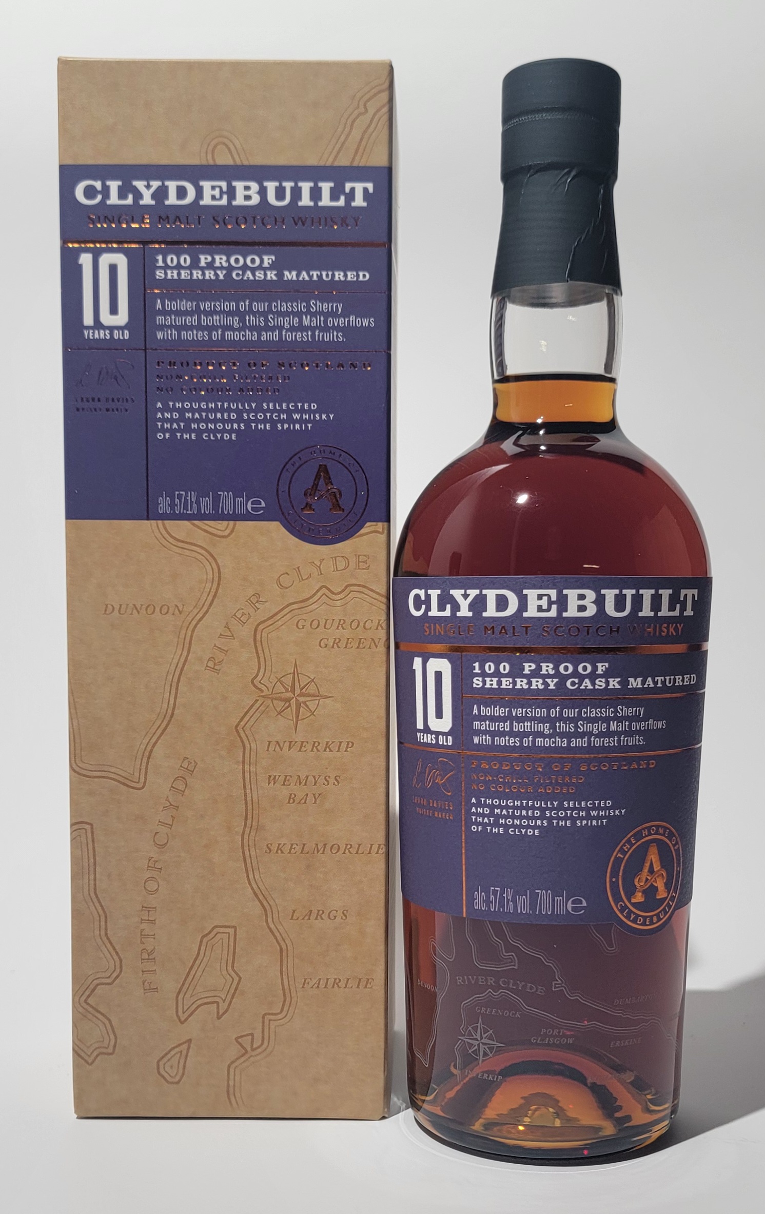 Ardgowan 'Clydebuilt' 10 Years Old Sherry - 100 Proof