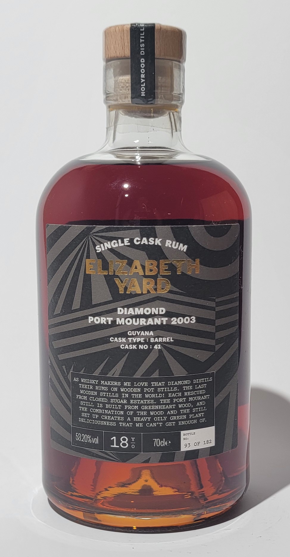 Holyrood Elizabeth Yard Diamond Distillery - Port Mourant 2003