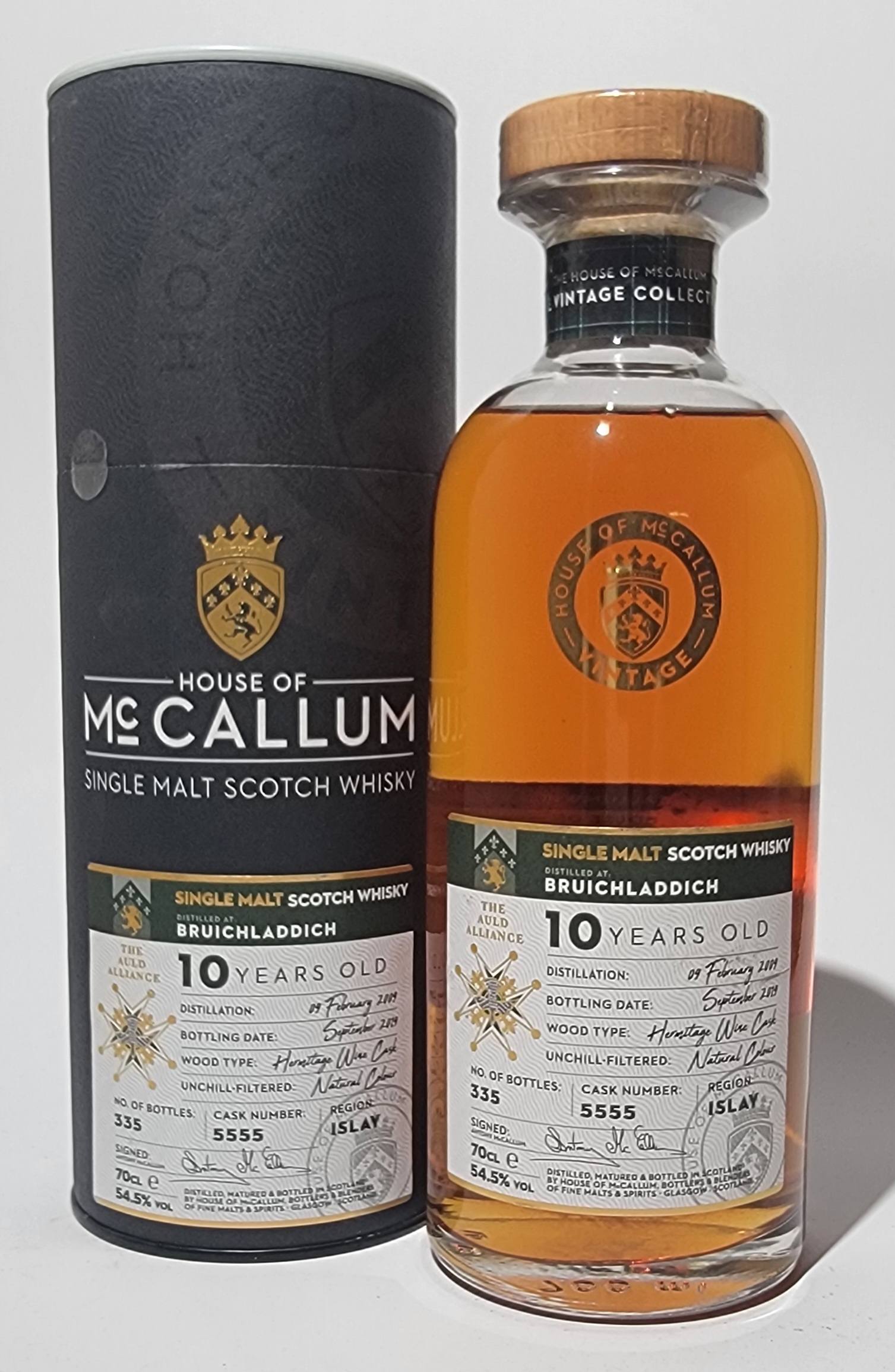 House of McCallum Bruichladdich 2009 10 Years Old