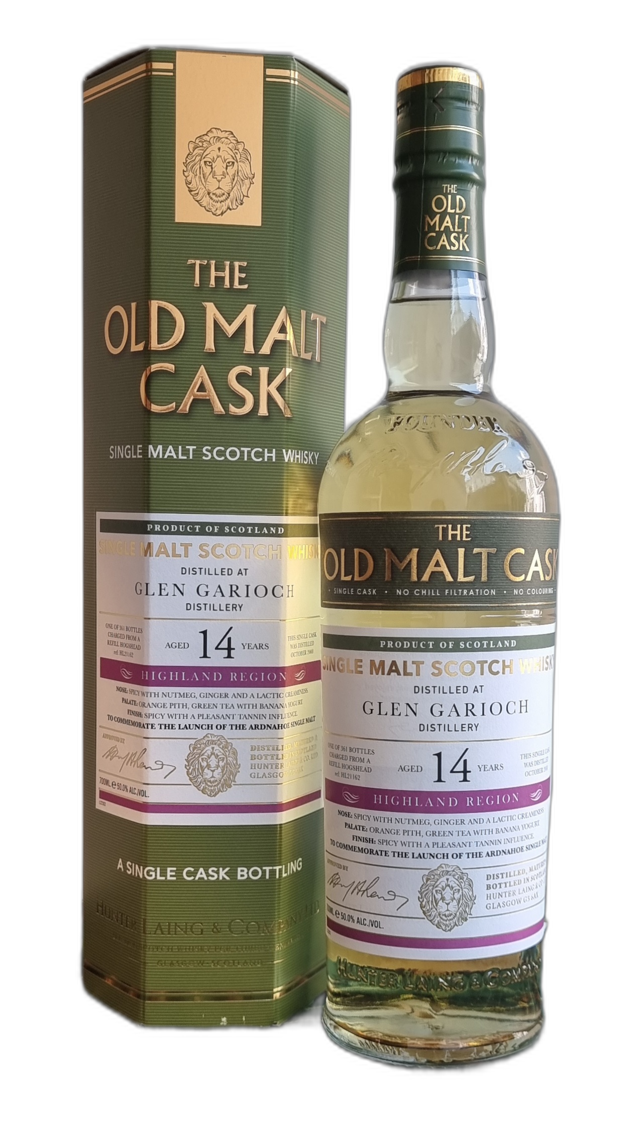 The Old Malt Cask Glen Garioch 2008 14 Years Old