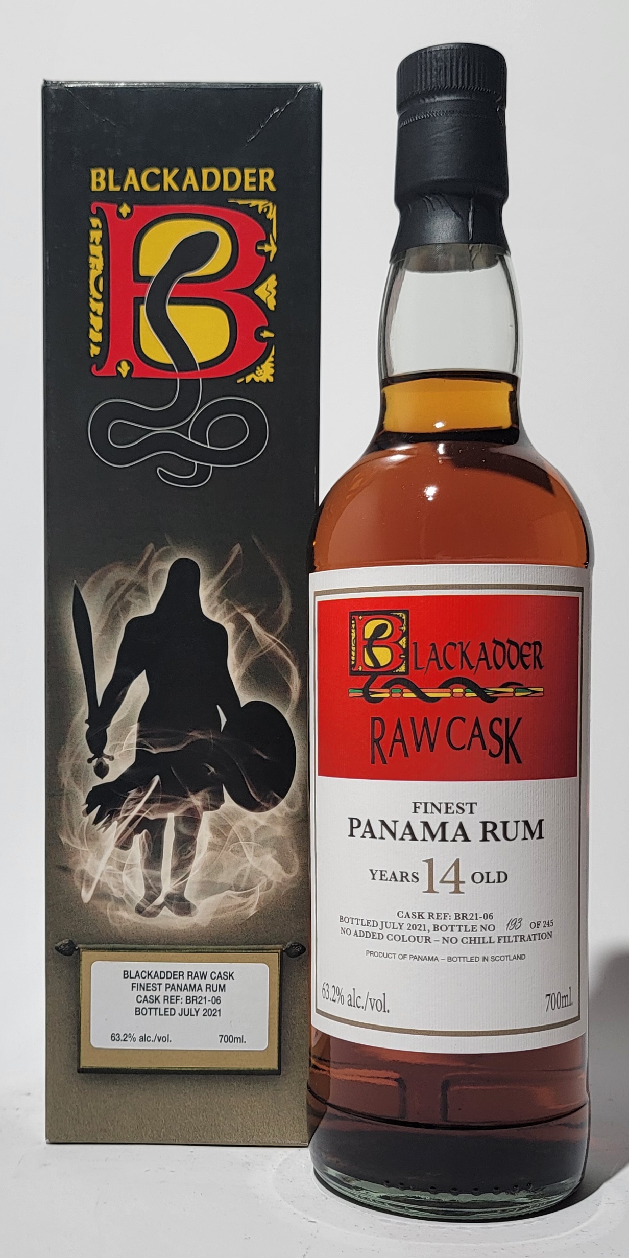 Blackadder Raw Cask Panama Rum 14 Years Old