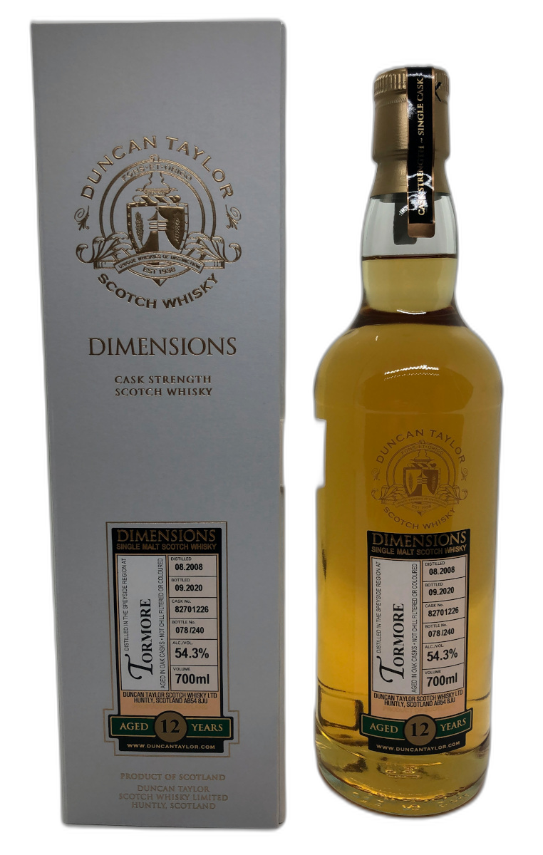 Duncan Taylor 'Dimensions' Tormore 2008 12 Years Old