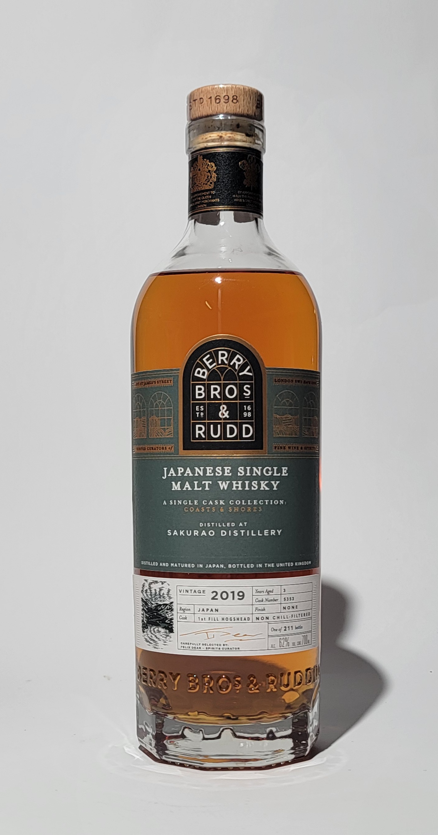Berry Bros. & Rudd 'Coasts & Shores' Sakurao 2019 3 Years Old