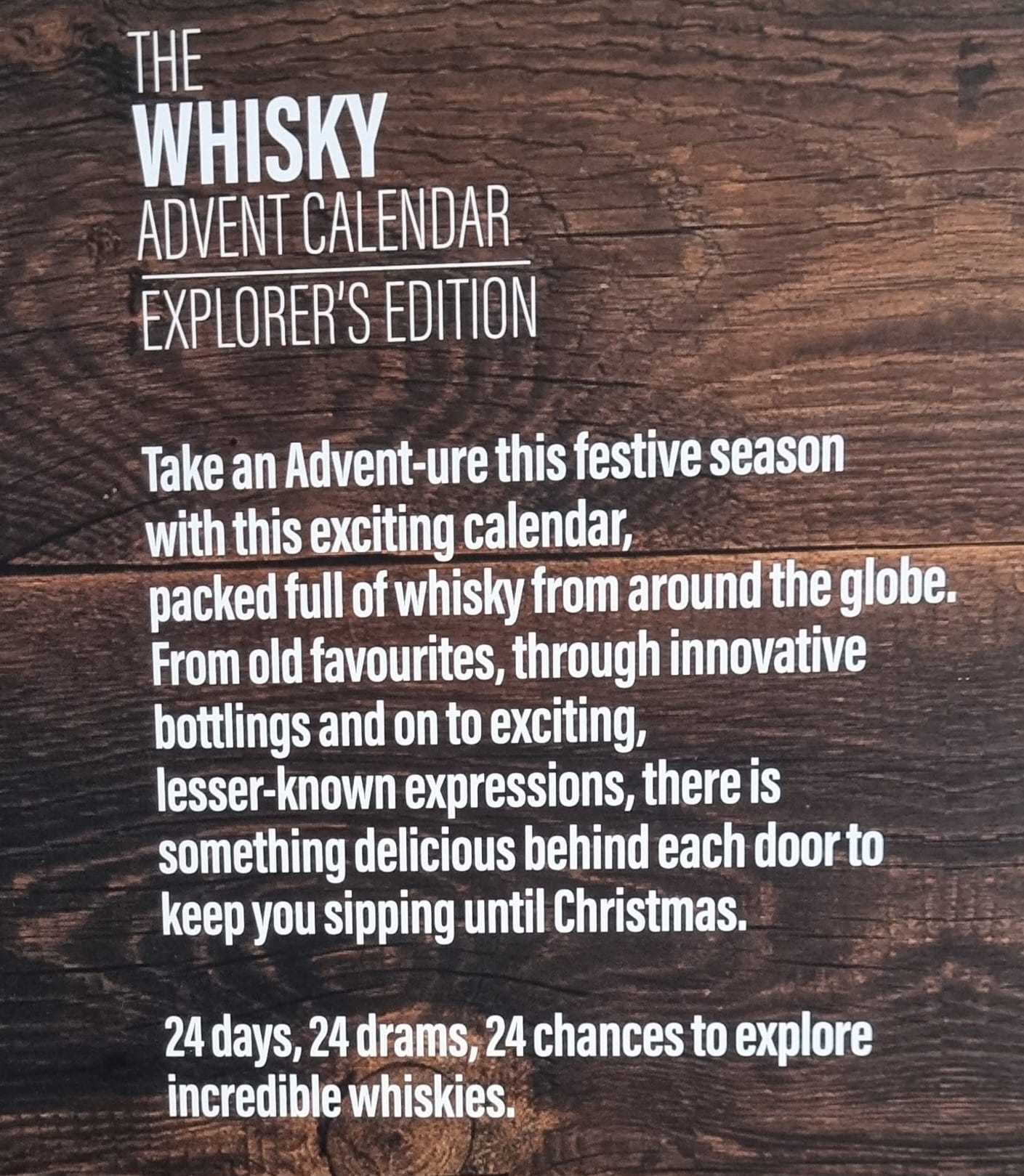 Drinks by the Dram Adventkalender Explorer Edition