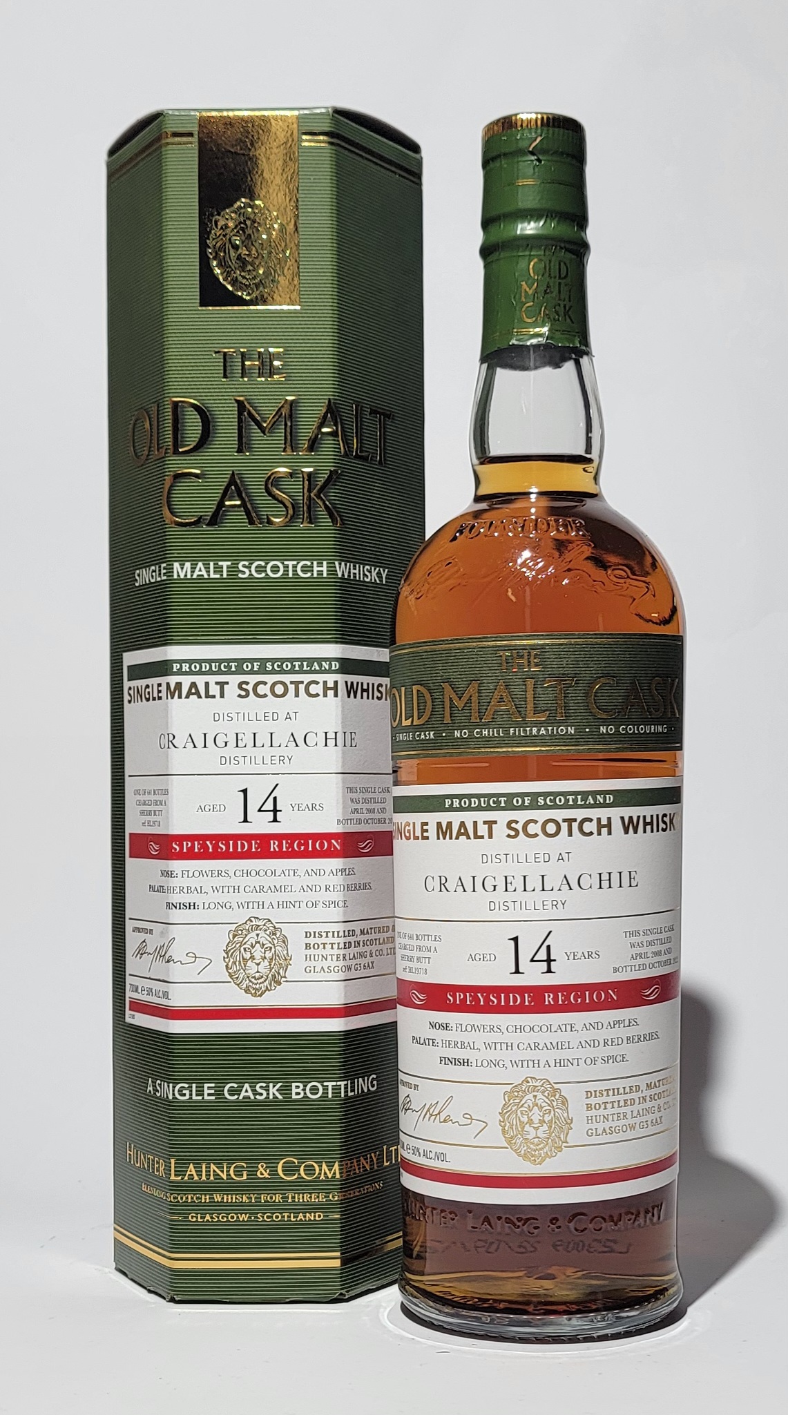The Old Malt Cask Craigellachie 2008 14 Years Old