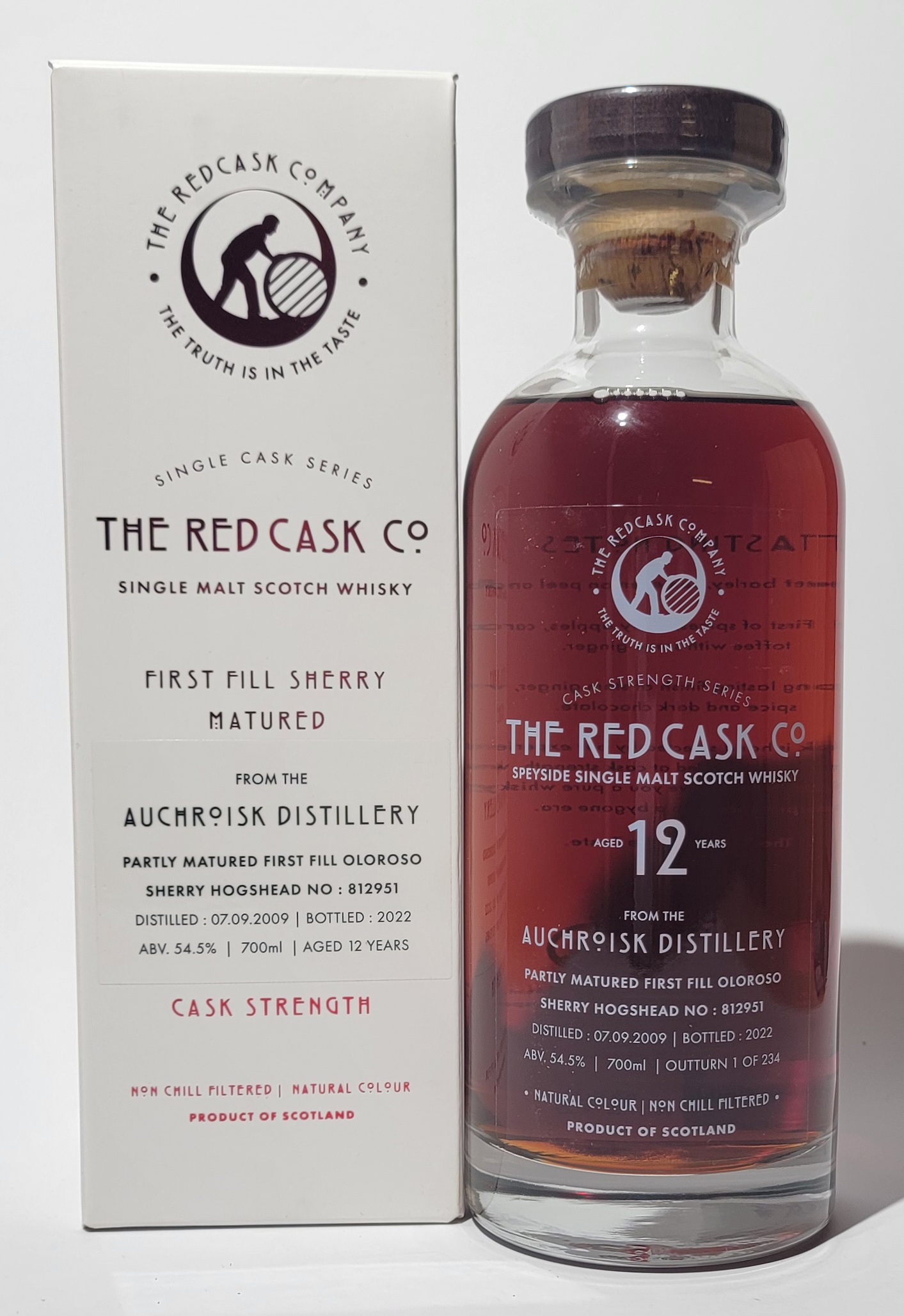 The Red Cask Company Auchroisk 2009 12 Years Old