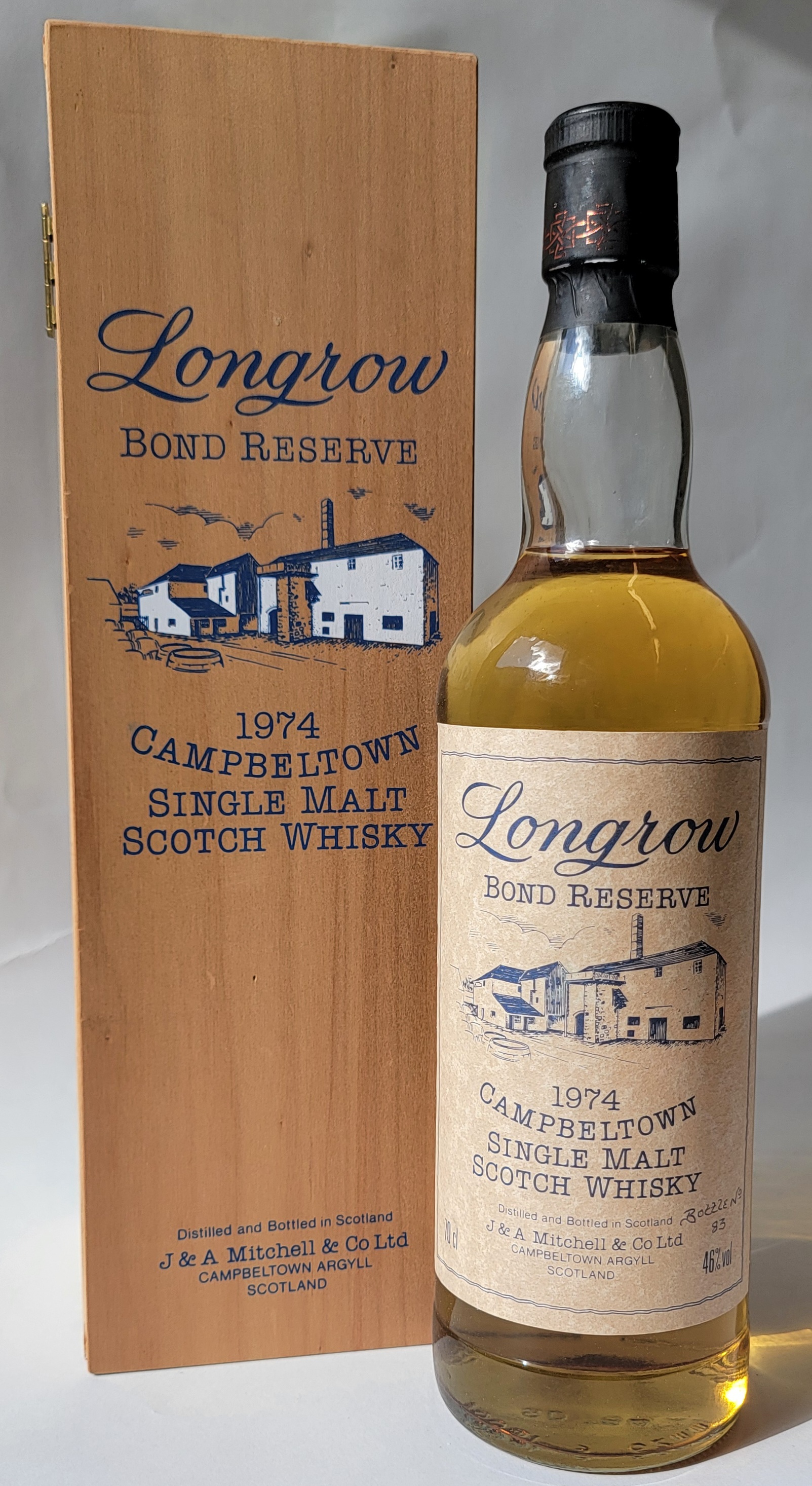 Longrow 1974 23 Years Old 'Bond Reserve'