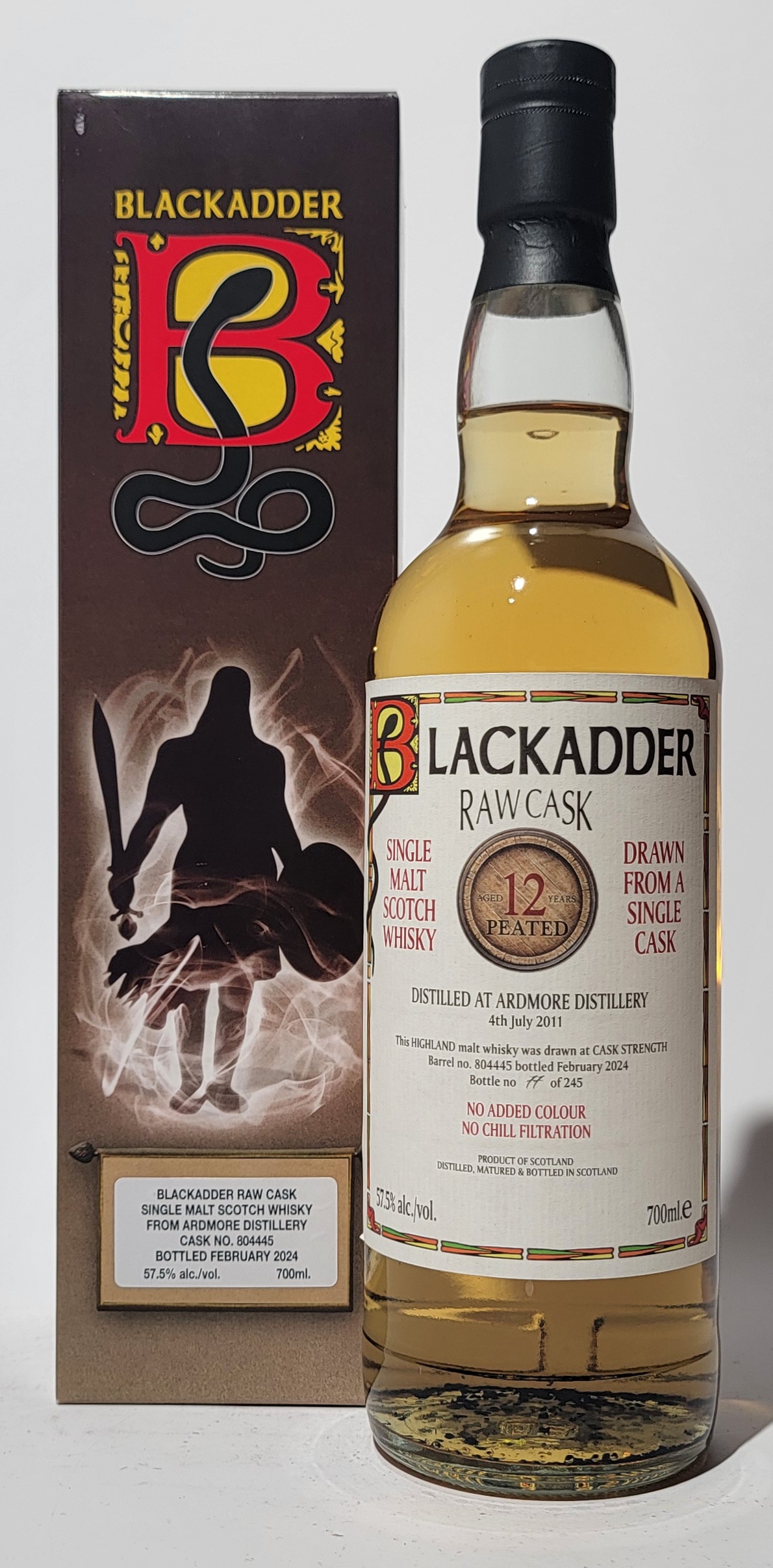 Blackadder Raw Cask Ardmore peated 2011 12 Years Old
