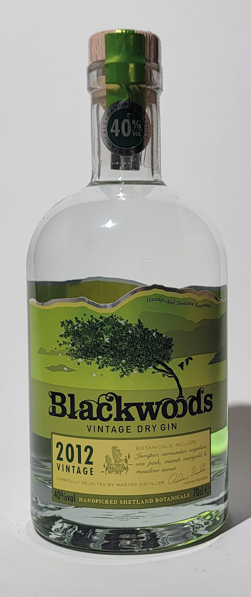 Blackwood's Gin Vintage 2012 