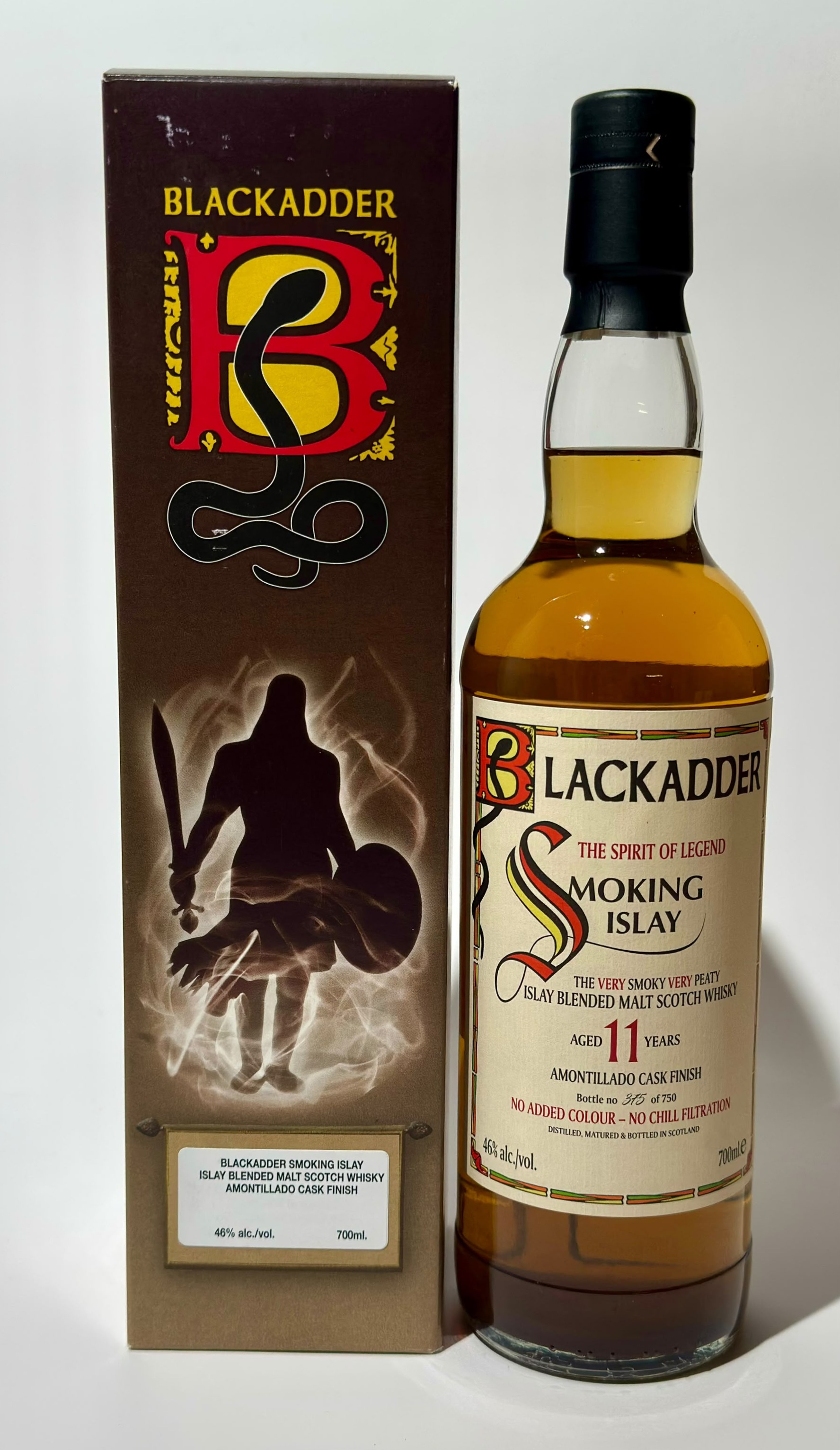 Blackadder Raw Cask 'Smoking Islay' Blended Islay 11 Years Old - Amontillado Finish