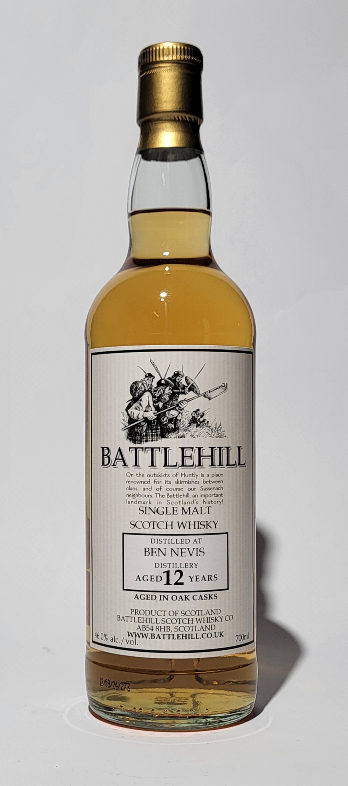 Duncan Taylor 'Battlehill' Ben Nevis 2012 12 Years Old
